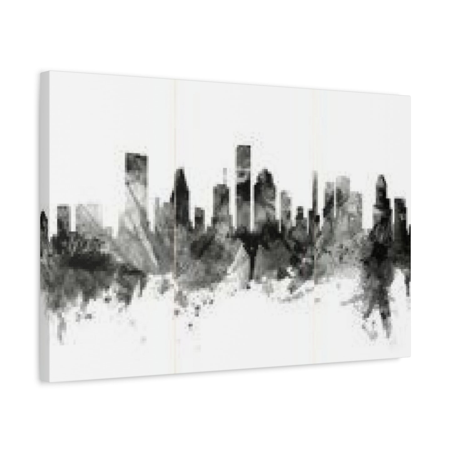 Black & White Houston Skylines Wall Art & Canvas Prints