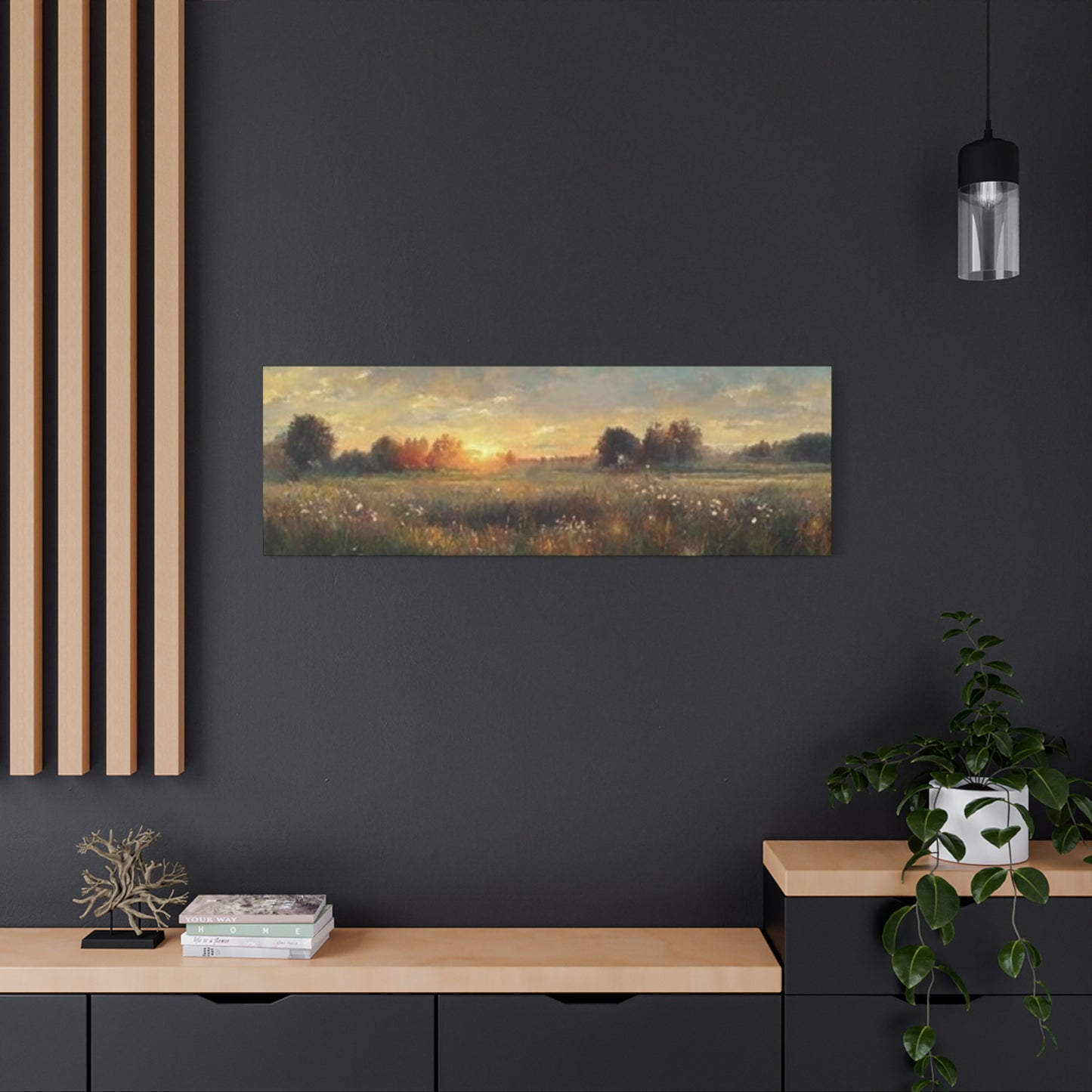 Sunrise In Lush Green Wildlife Panoramas Wall Art & Canvas Prints