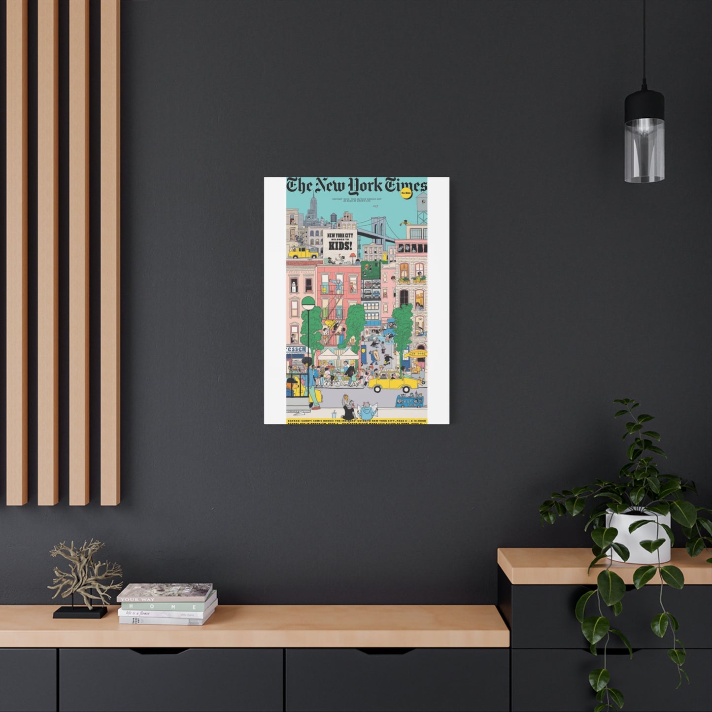 Animation Of New York City Skyline Wall Art & Canvas Prints