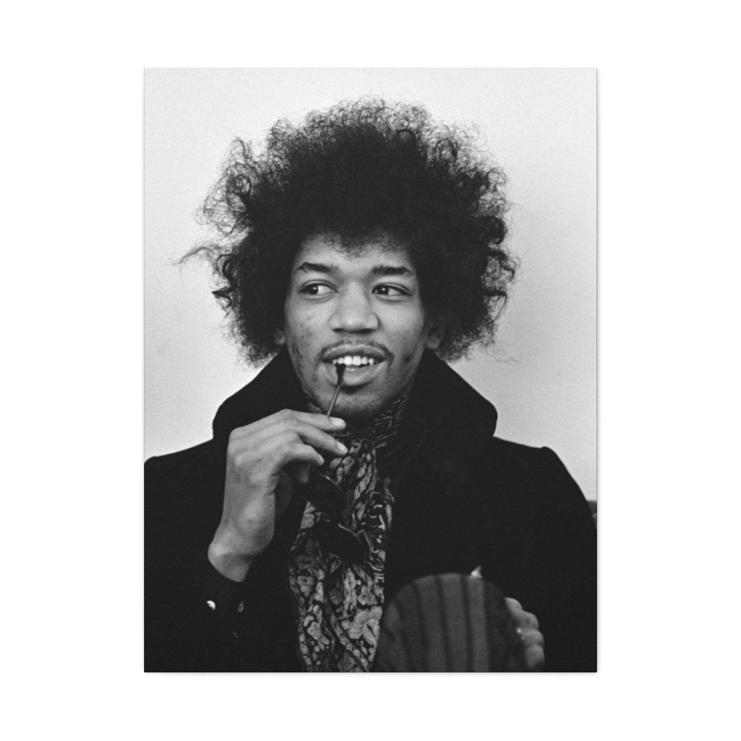 Monochrome Jimi Hendrix Poster Wall Art & Canvas Prints