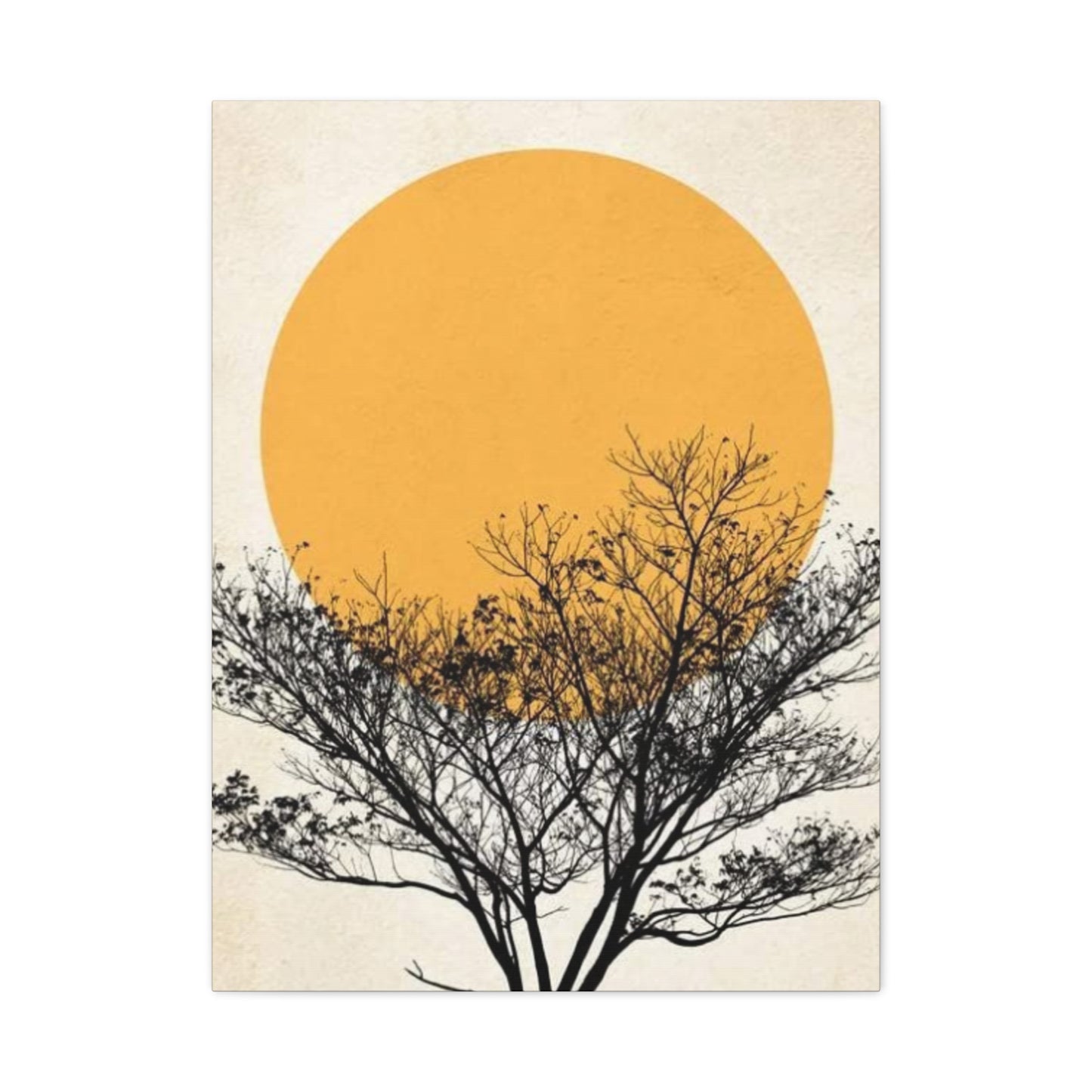 Sunset And Tree Modernism Wall Art & Canvas Prints