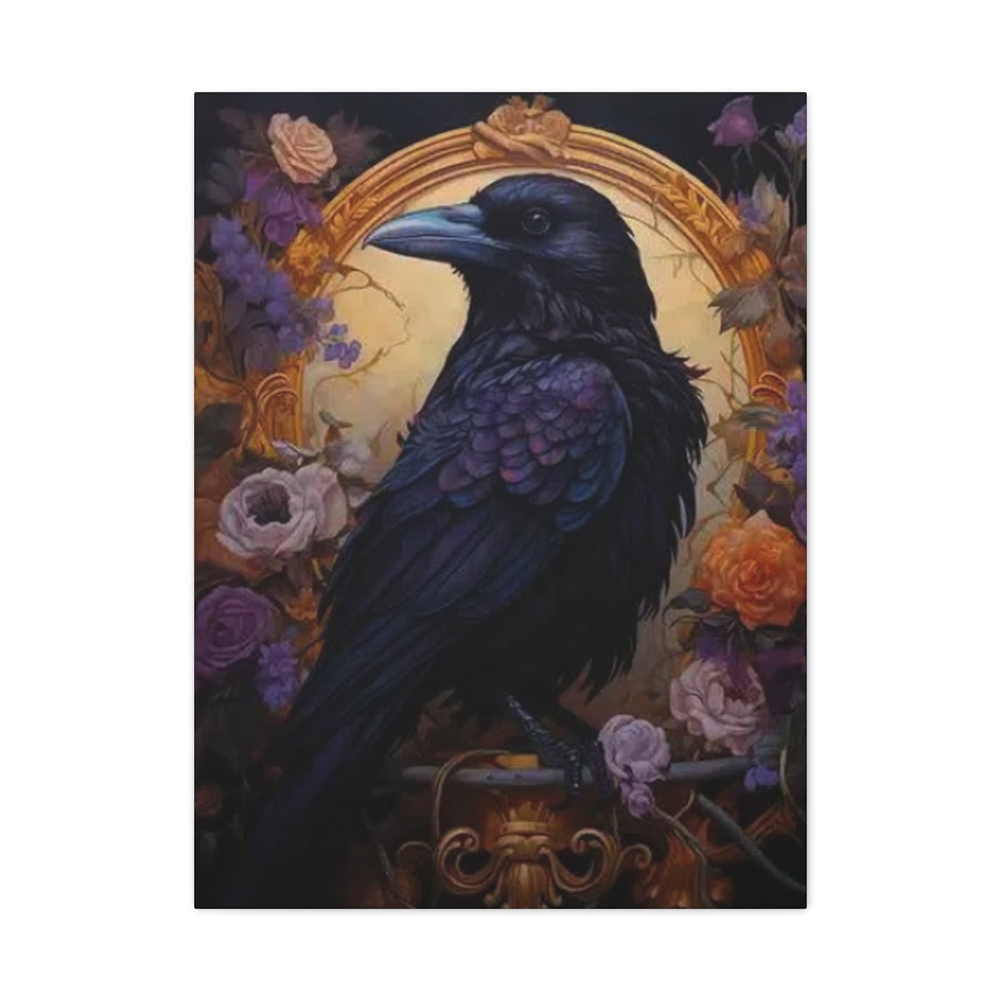 Scary Crow Wall Art & Canvas Prints