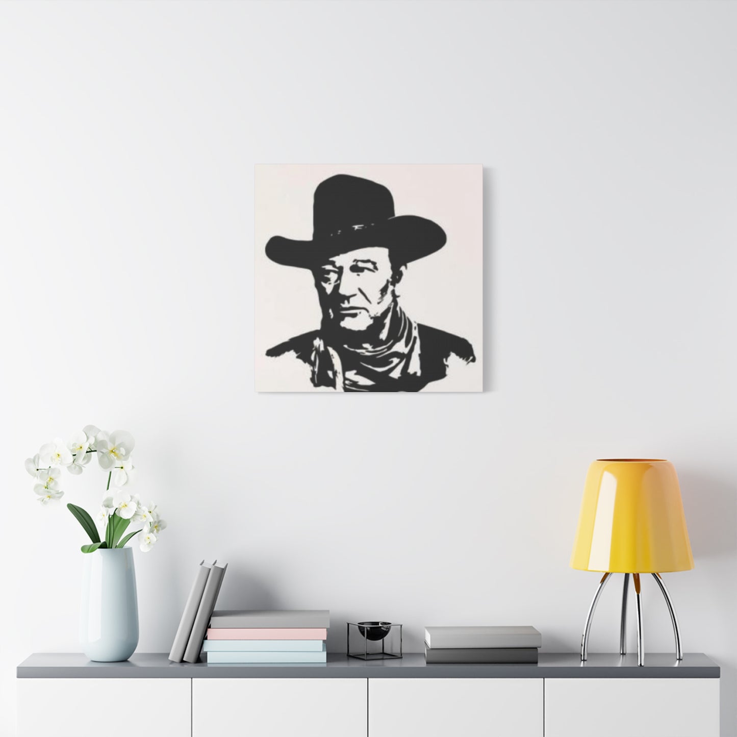 Cowboy Portrait Drawing Wall Art & Canvas Prints