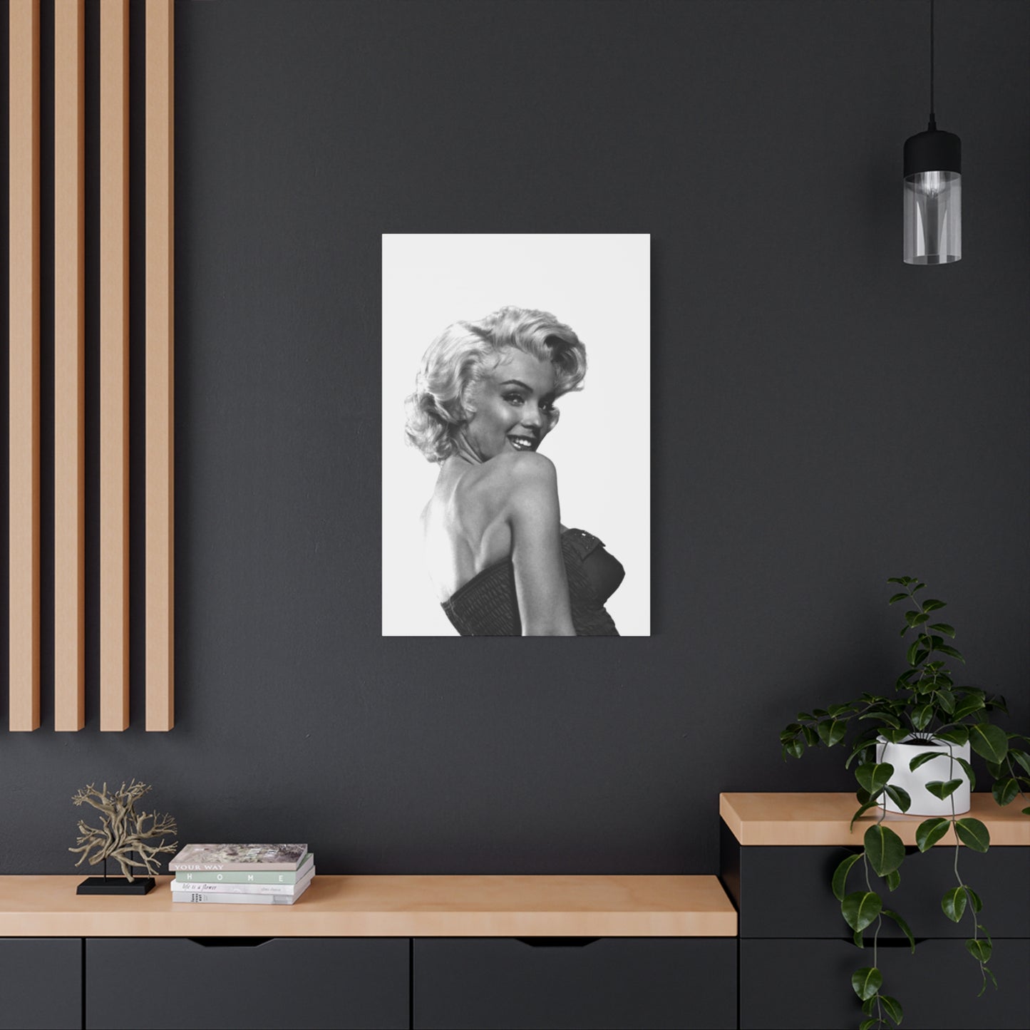 Monochrome Beautiful Marilyn Monroe Candid Wall Art & Canvas Prints