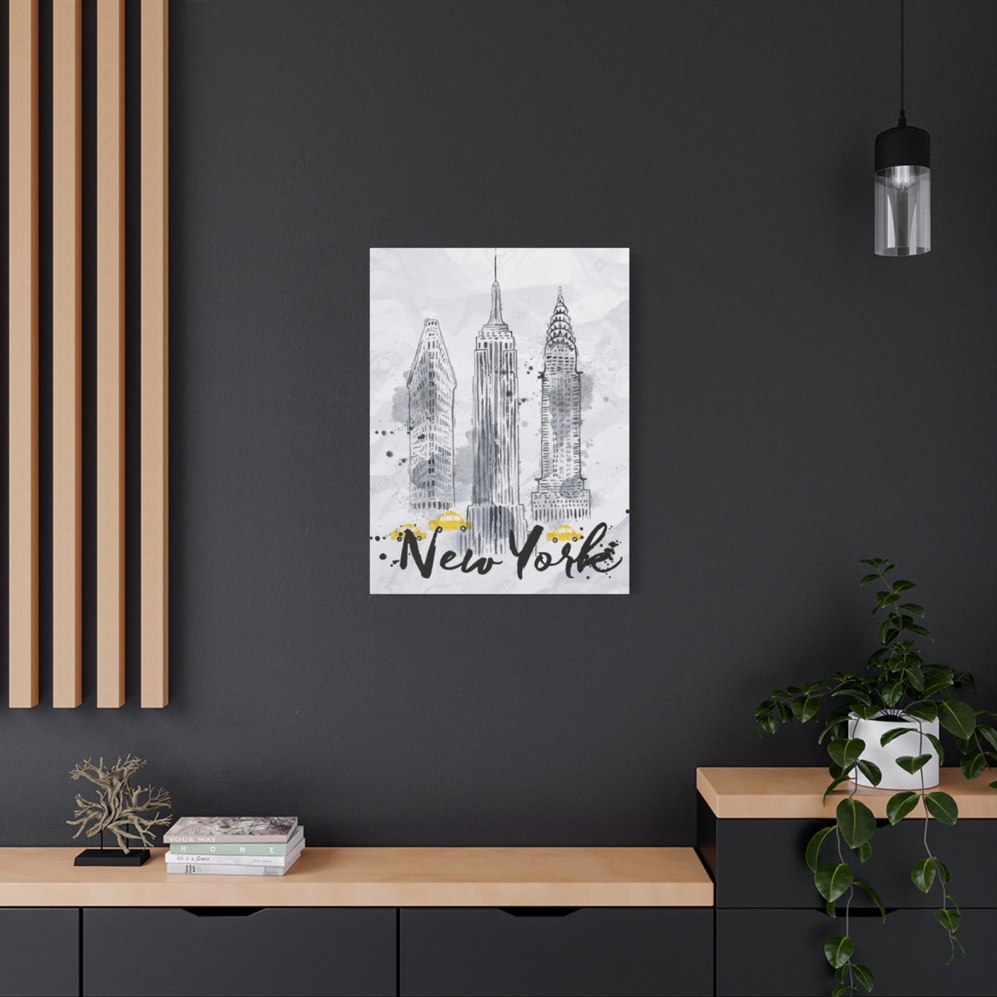 Drawing Of Empire State Building Skyline NYC Skyline Wall Art & Canvas Prints