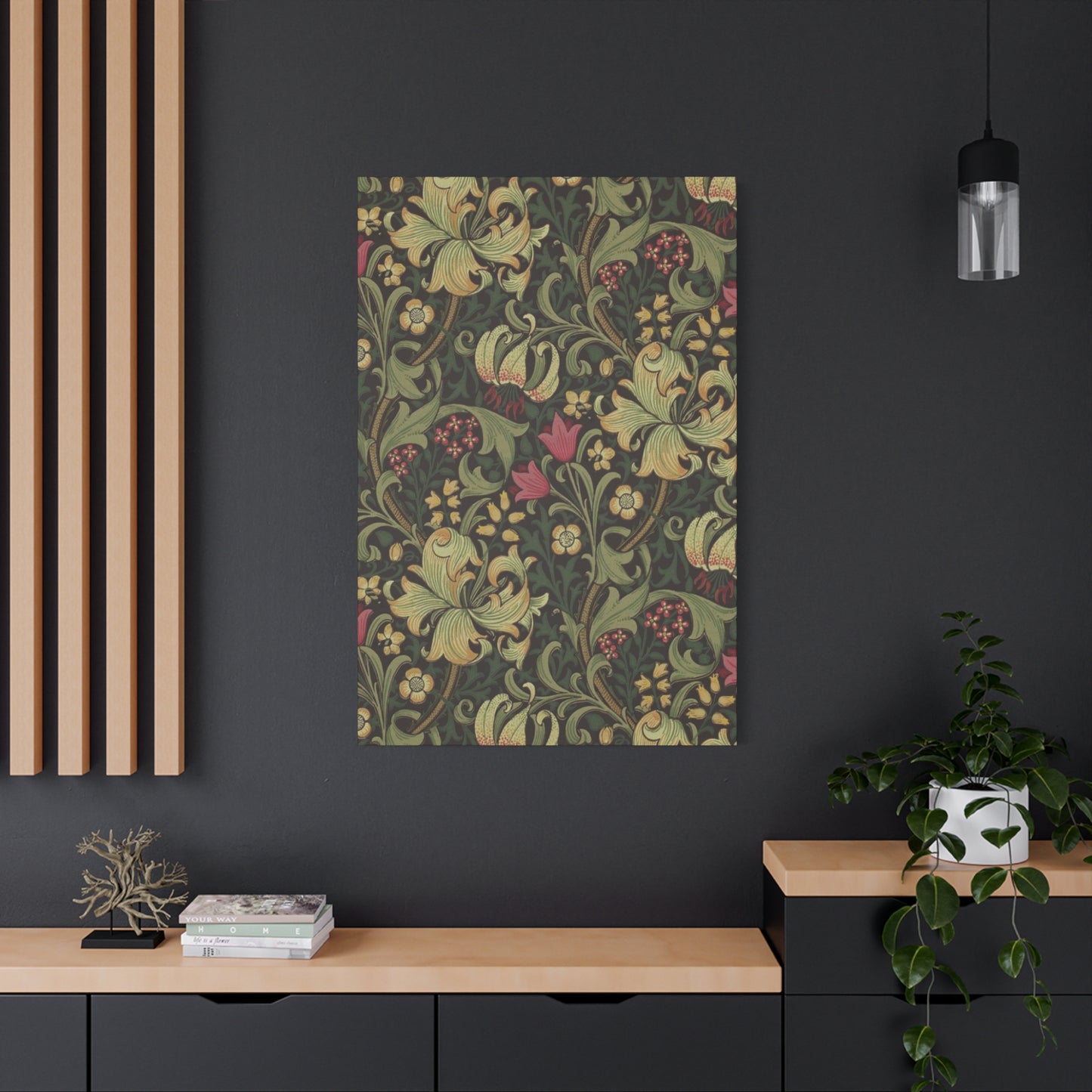 Olive Green Texture Leaves Garden Prints Wall Art & Canvas Prints