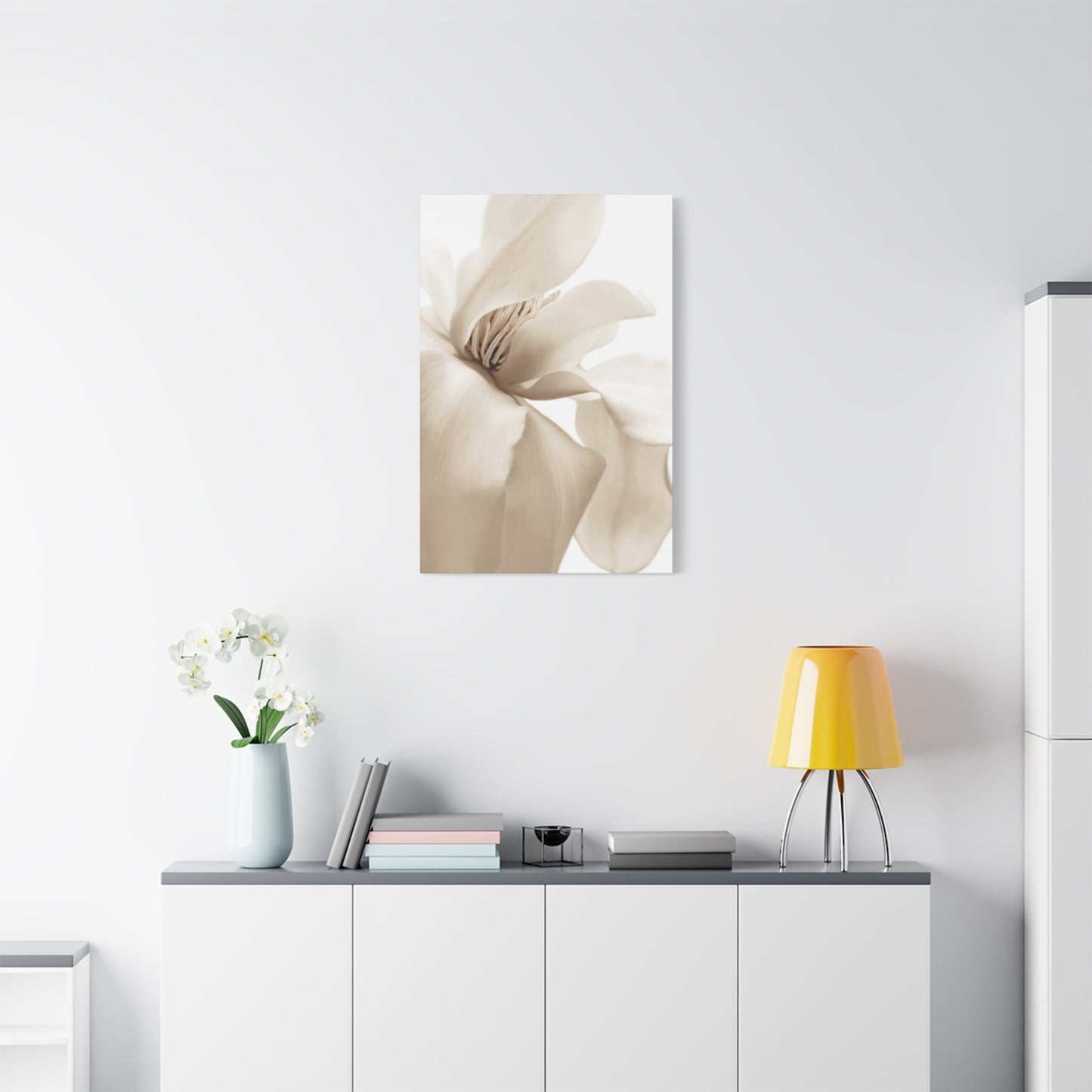 Magnolia Flower Close Up Painting Wall Art & Canvas Prints