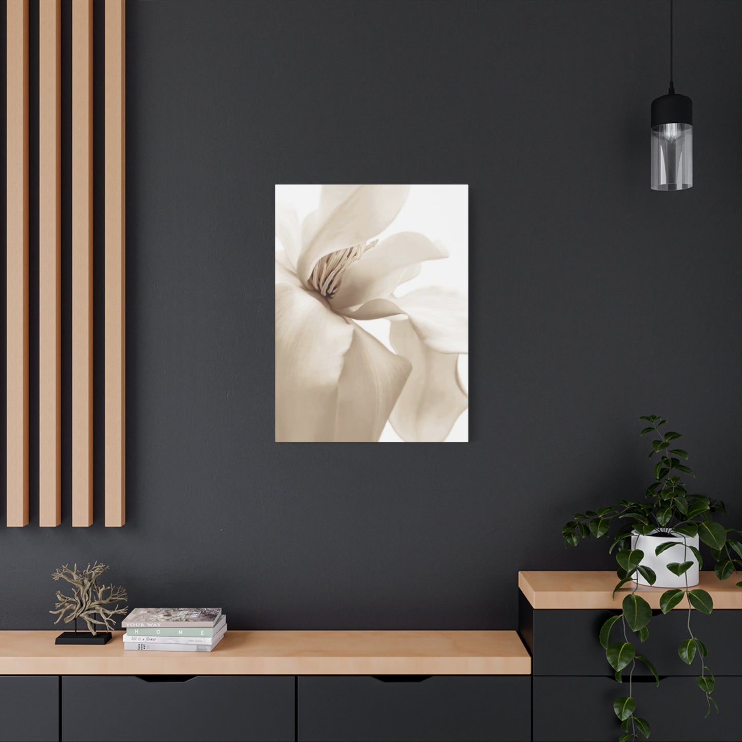 Magnolia Flower Close Up Painting Wall Art & Canvas Prints