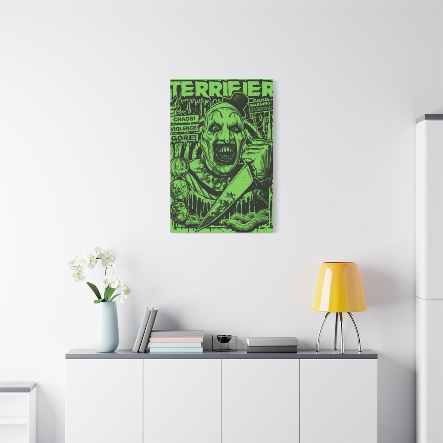 Terrifier Horror Movie Poster Wall Art & Canvas Prints