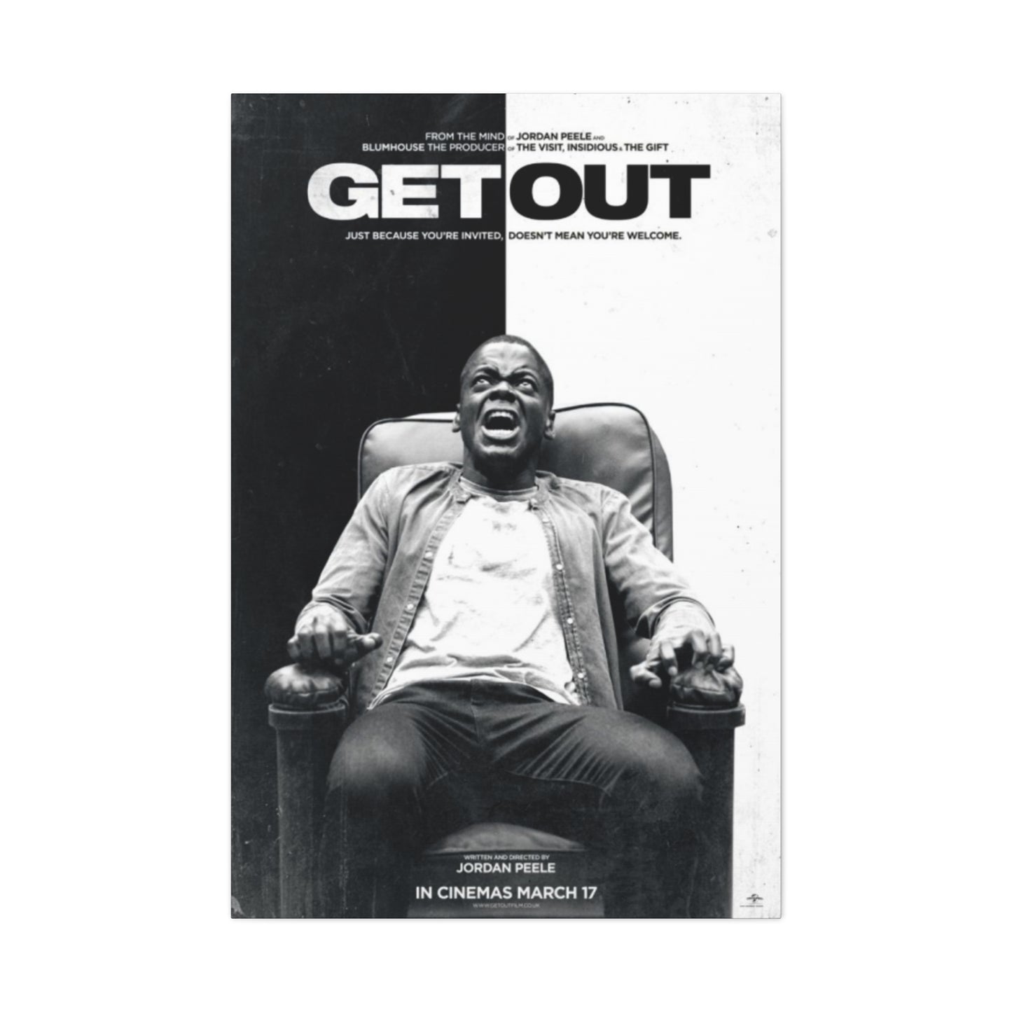 Getout Horror Movie Poster Wall Art & Canvas Prints