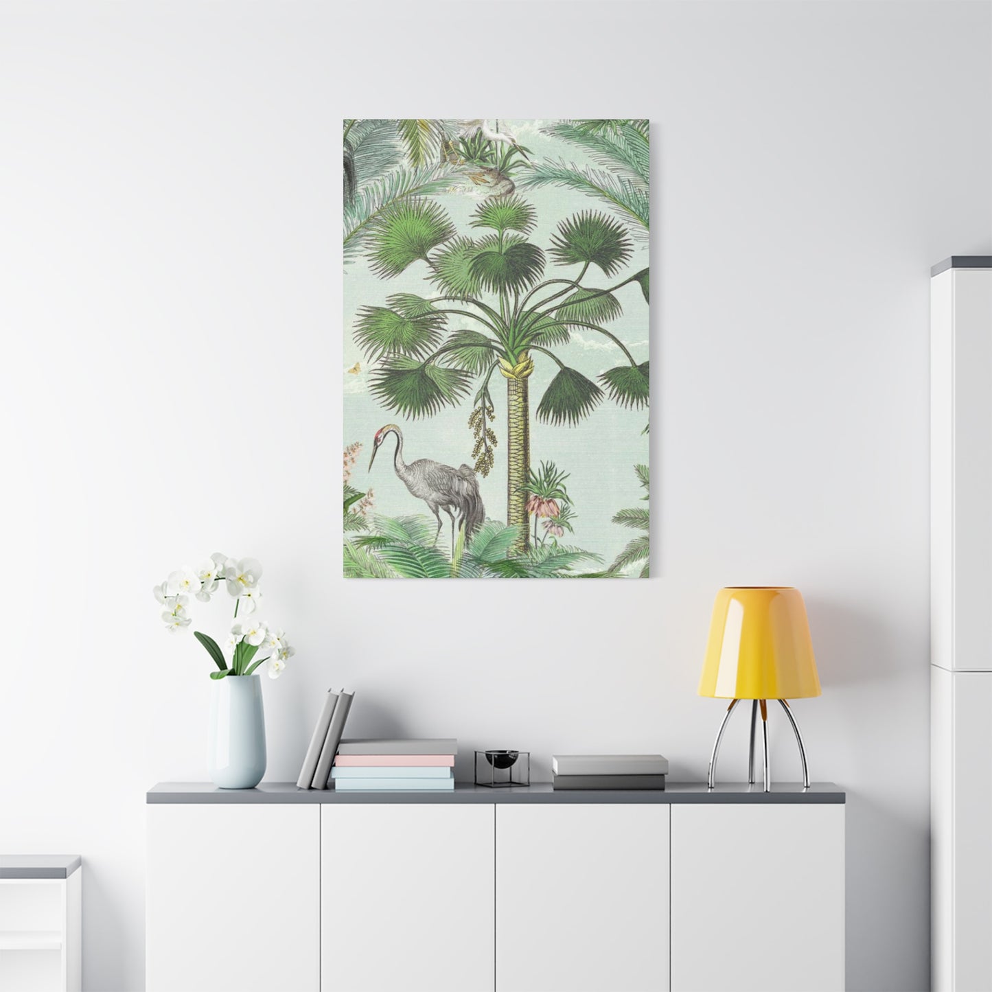 Animal & Palm Tree In Wildlife Wall Art & Canvas Prints