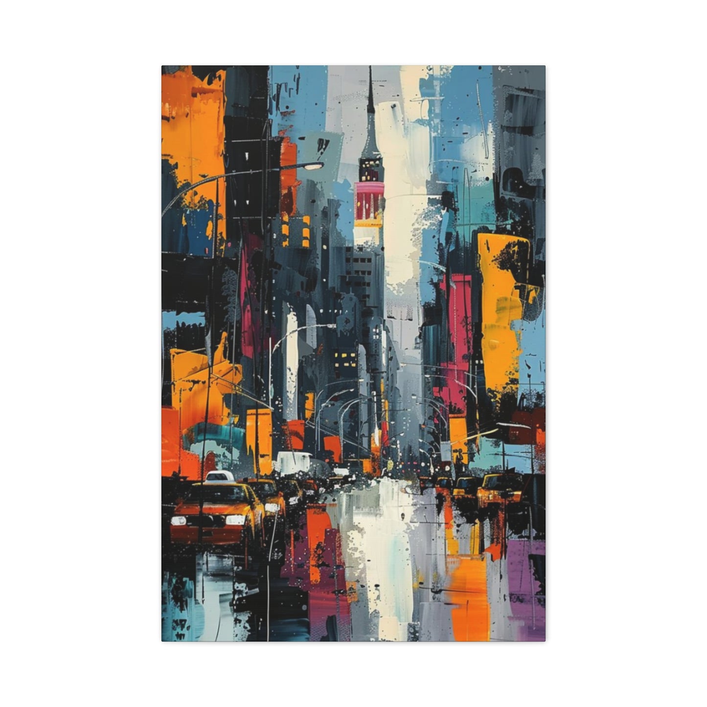 Painting Of Streets Of New York City Wall Art & Canvas Prints