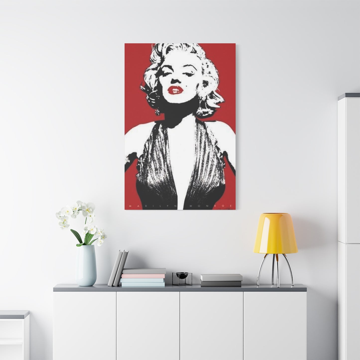 Red Poster Marilyn Monroe Wall Art & Canvas Prints