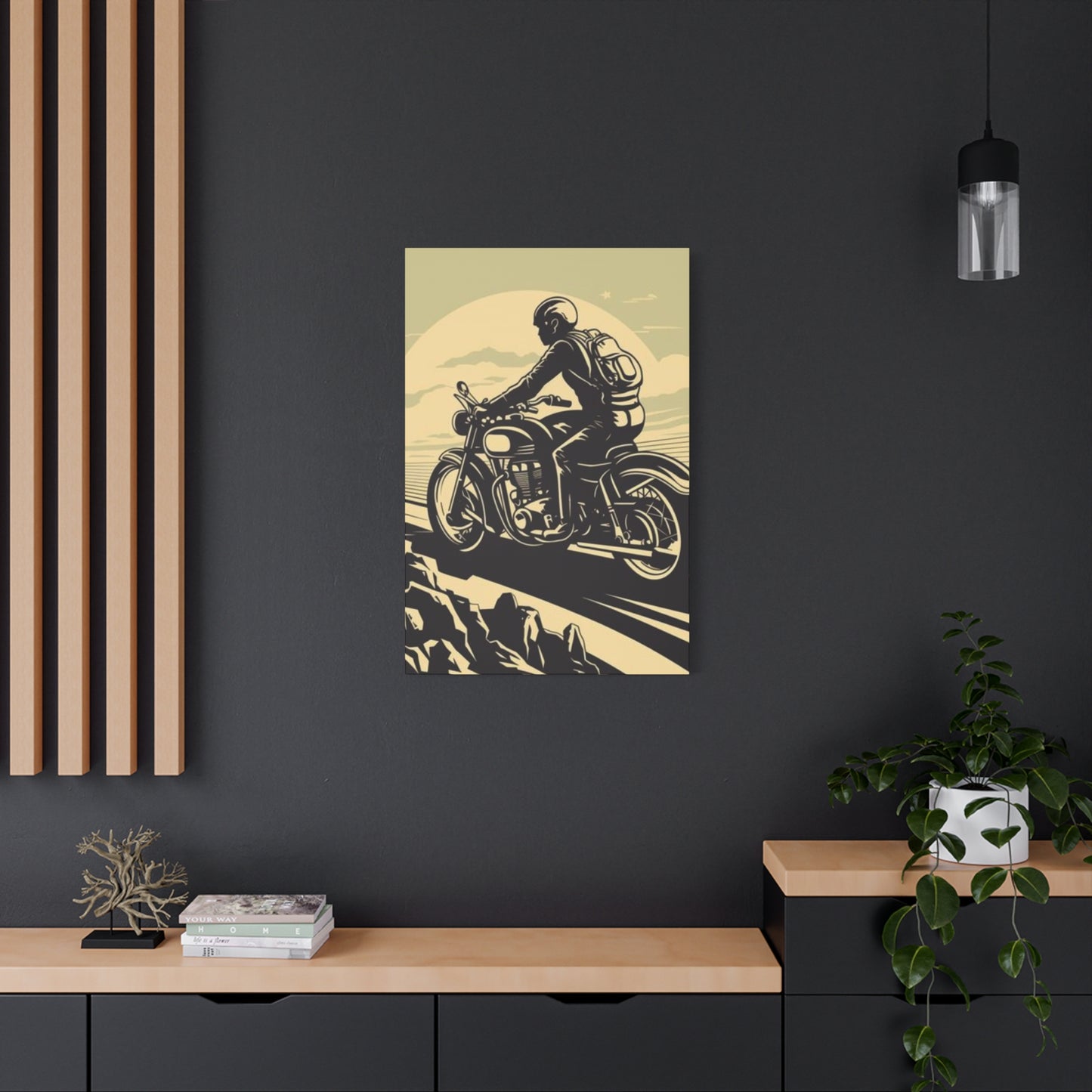 Bike Riding Poster Motorcycle Wall Art & Canvas Prints