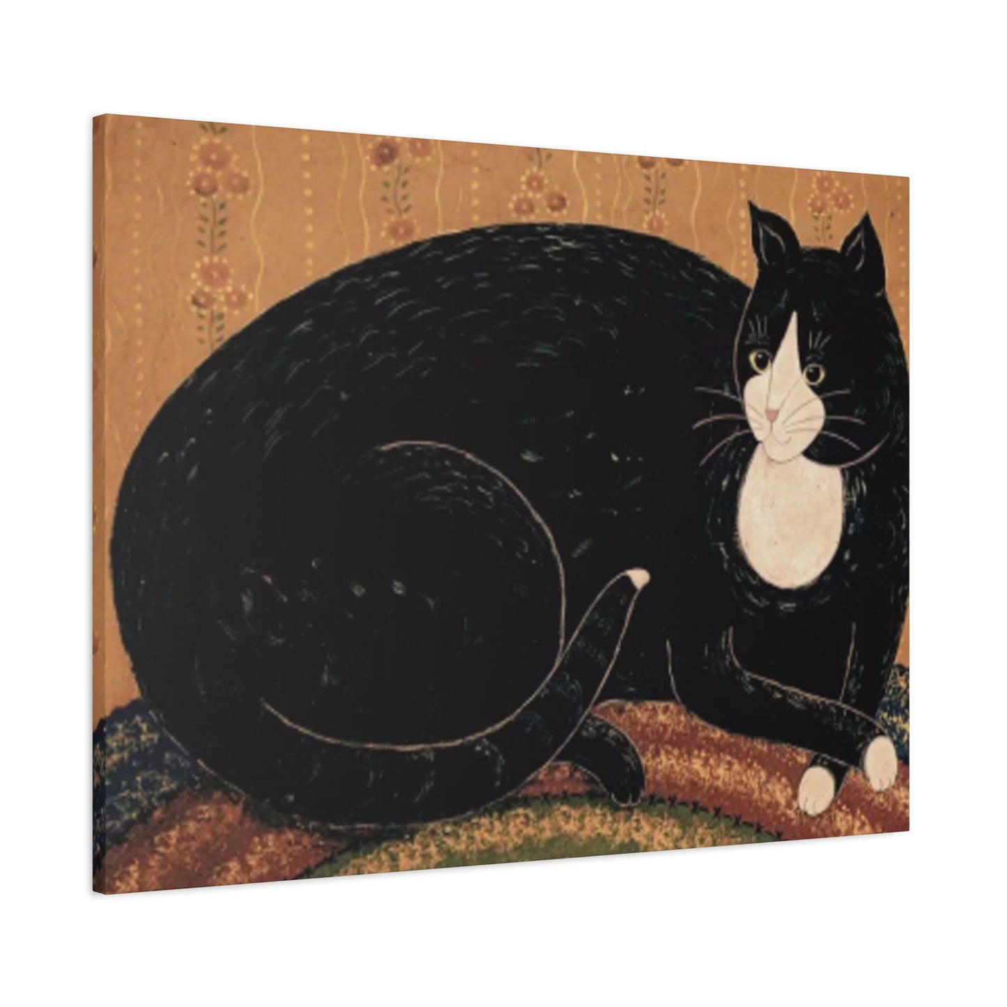 Black Fat Cat Kimble Warren Wall Art & Canvas Prints