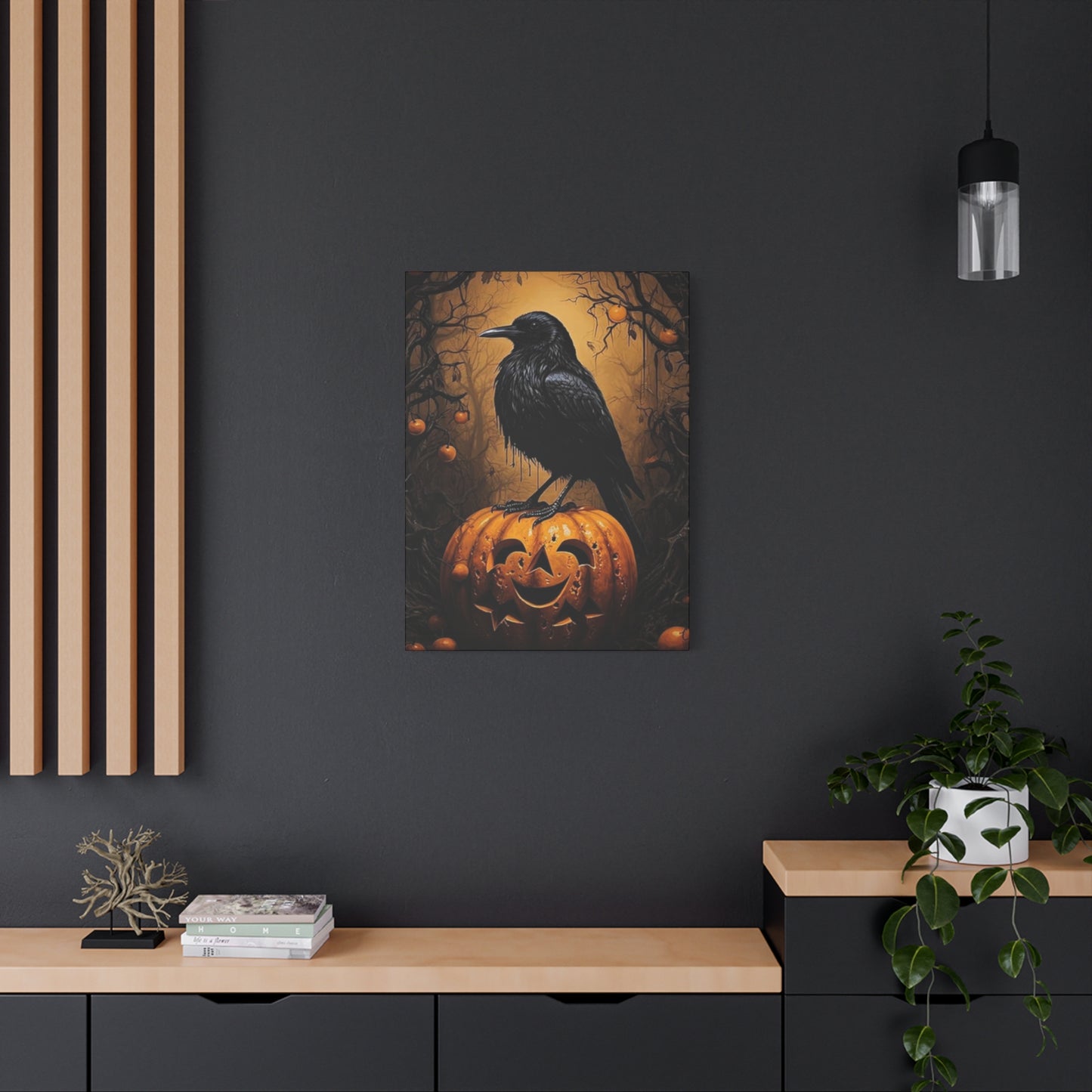 Scary Crow Wall Art & Canvas Prints