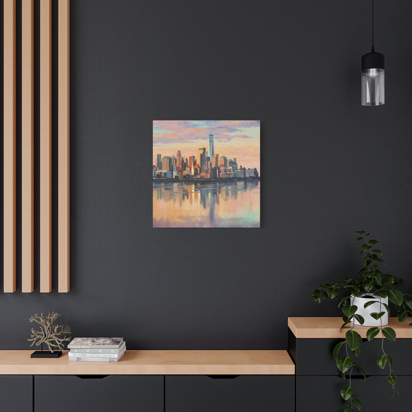 Skyline View From Sea NYC Skylines Wall Art & Canvas Prints