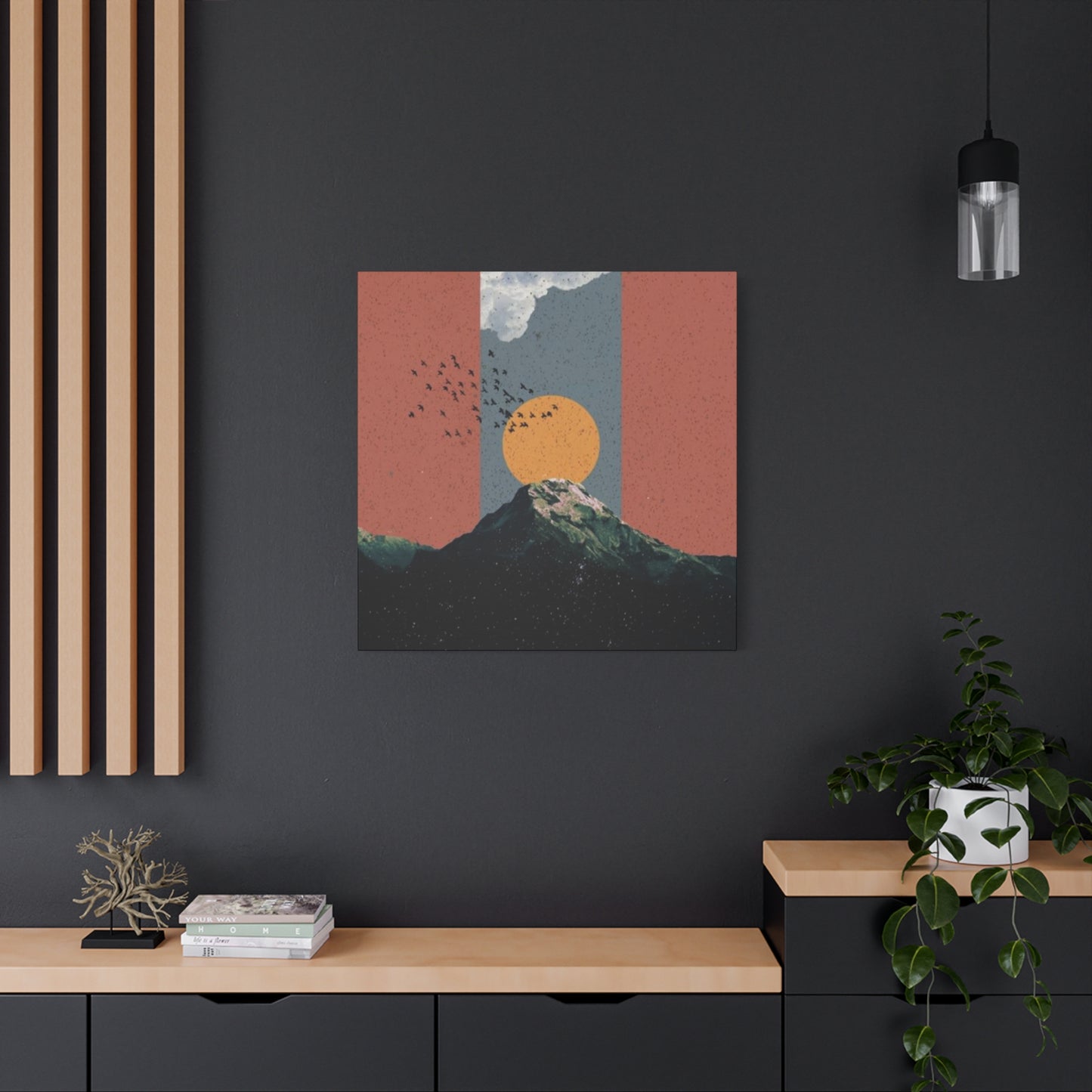 Sunrise In Mountains Modernism Wall Art & Canvas Prints