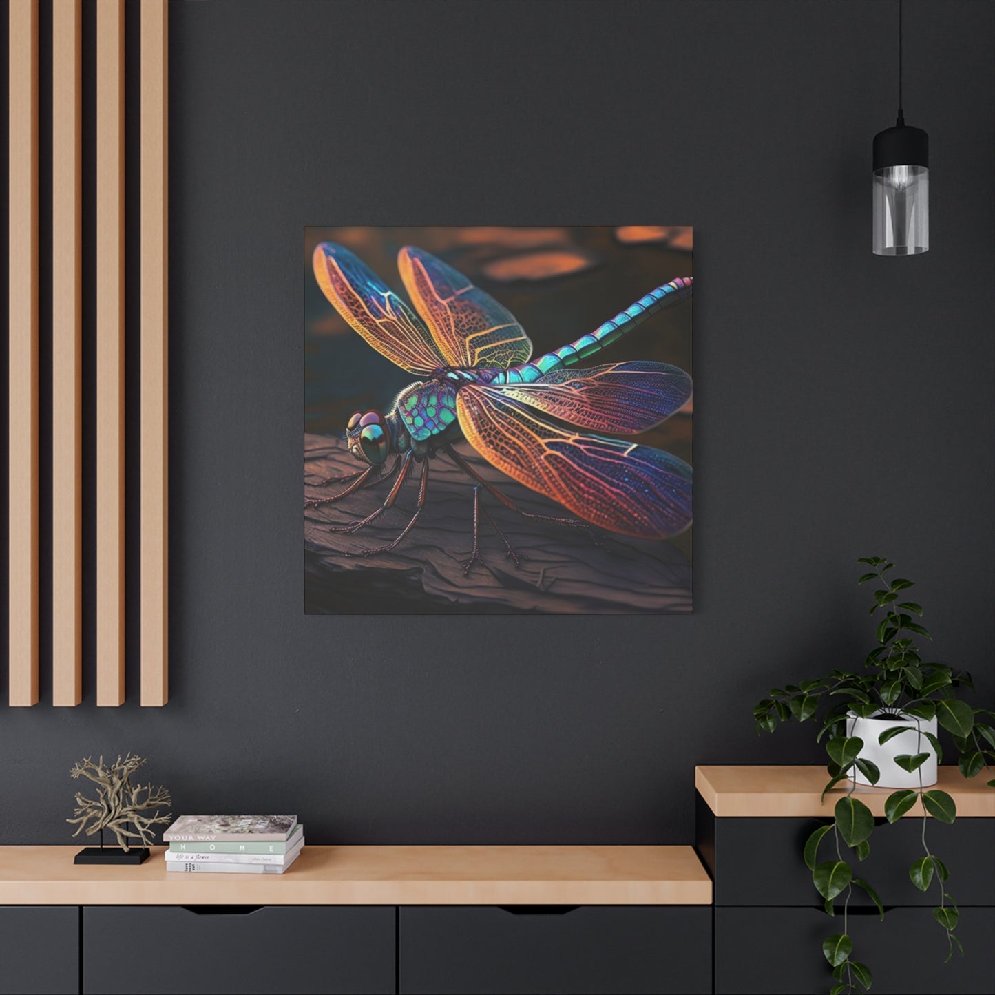 Colorful Dragonfly Candid Wall Art & Canvas Prints