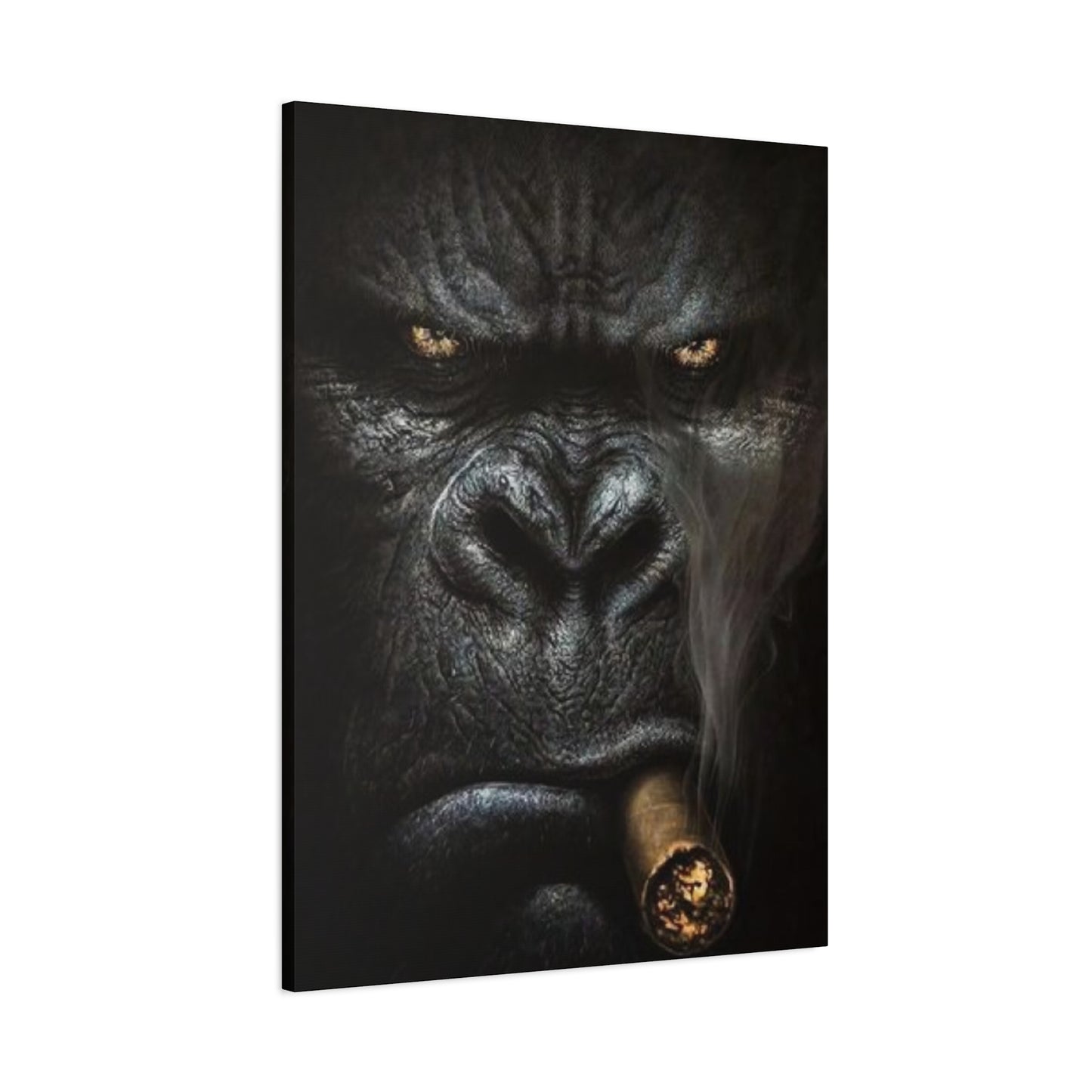 Smoking Gorilla Man Cave Decor Wall Art & Canvas Prints