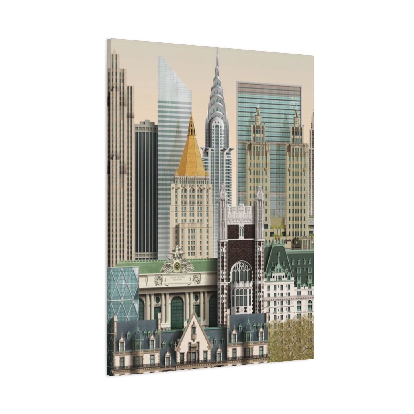 Manhattan Cityscape Poster NYC Skyline Wall Art & Canvas Prints