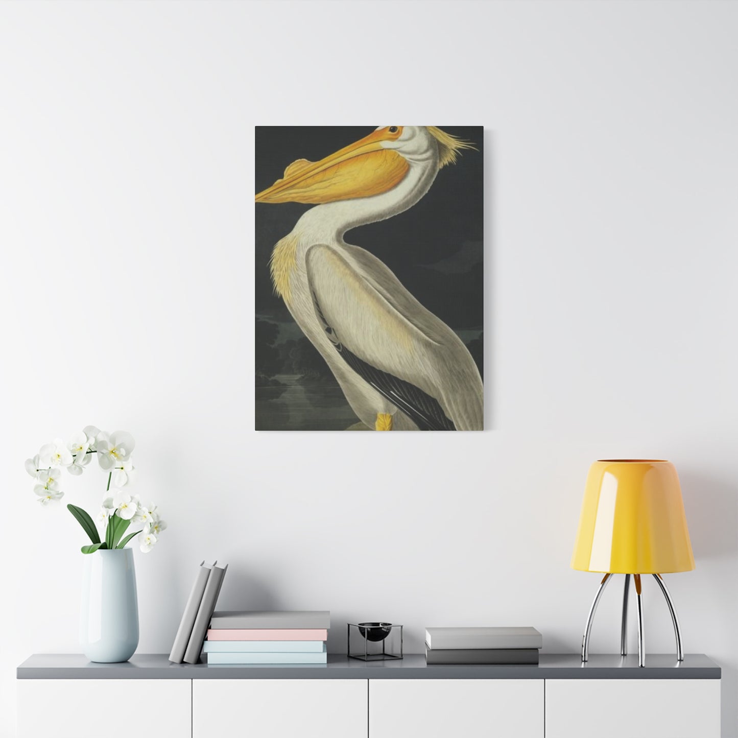 Fat Beak Pelican Painting Wall Art & Canvas Prints