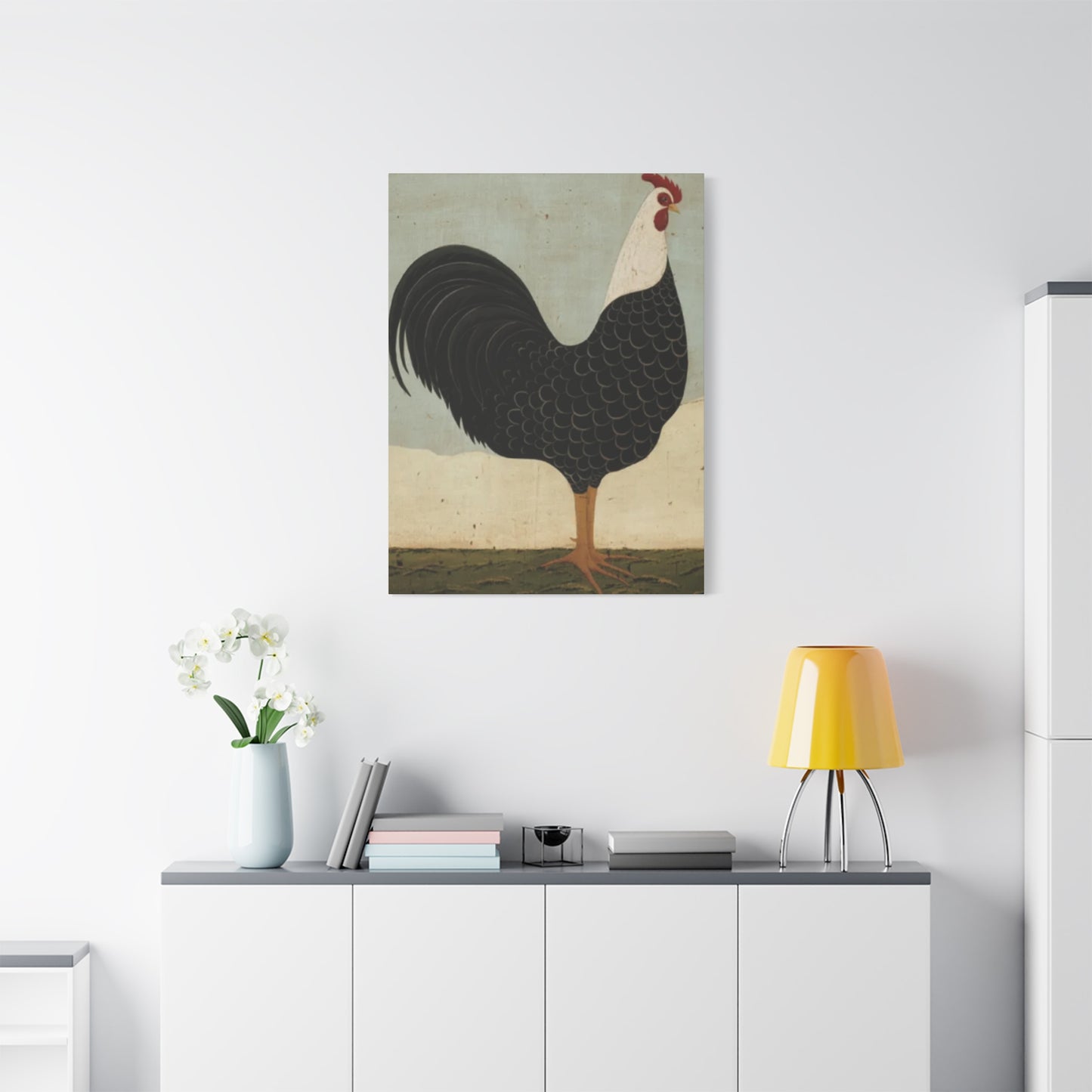 Black Chicken Kimble Warren Wall Art & Canvas Prints