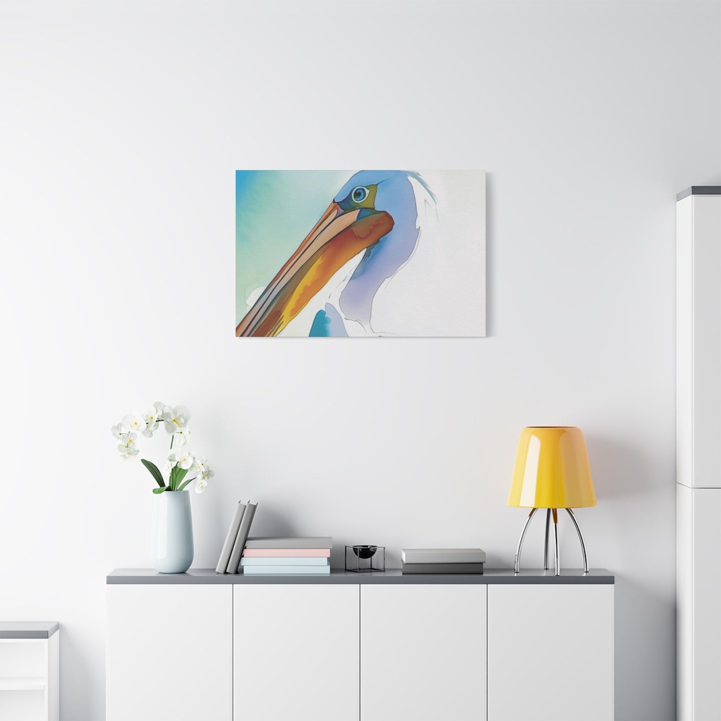 Pelican Colorful Painting Wall Art & Canvas Prints