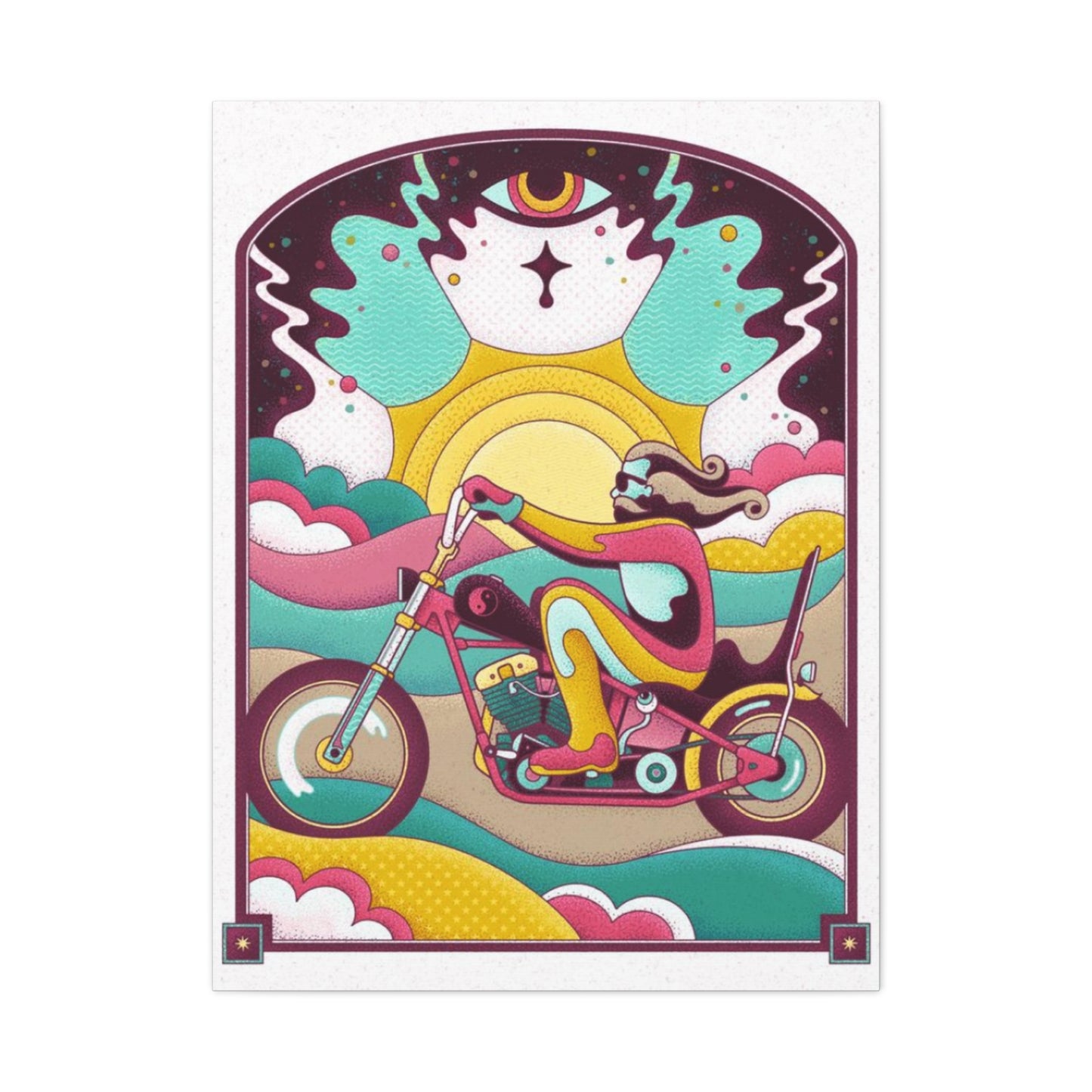 Bomber Bike Poster Motorcycle Wall Art & Canvas Prints