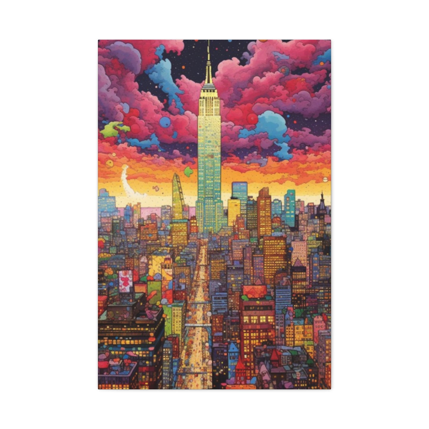 Empire State Building  Poster in New York City Wall Art & Canvas Prints