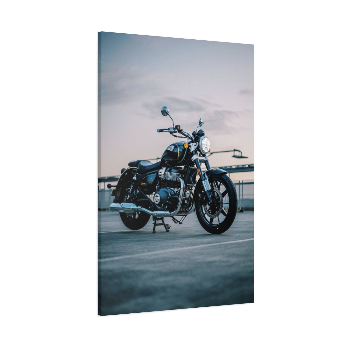 Classic Retro Indian Motorcycle Wall Art & Canvas Prints