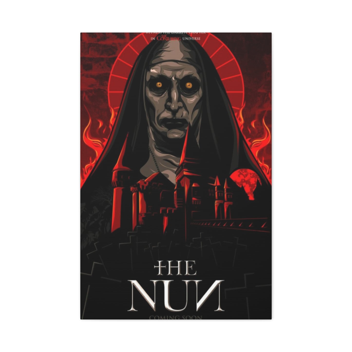 The Nun Horror Movie Poster Wall Art & Canvas Prints