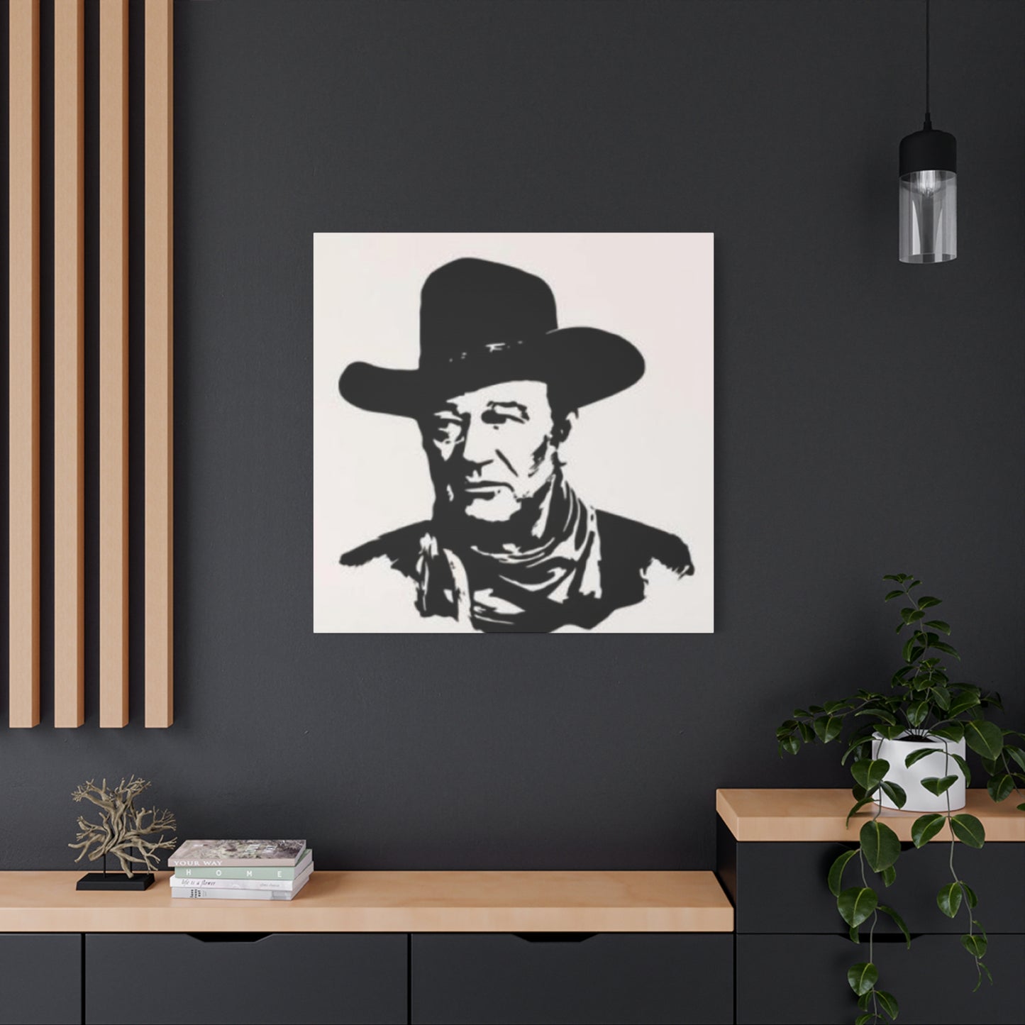 Cowboy Portrait Drawing Wall Art & Canvas Prints