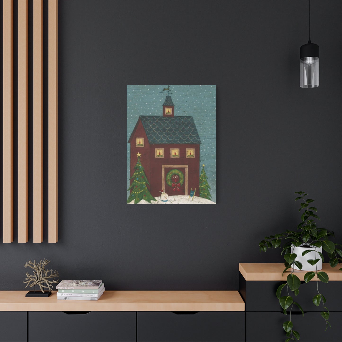 Christmas House Kimble Warren Wall Art & Canvas Prints