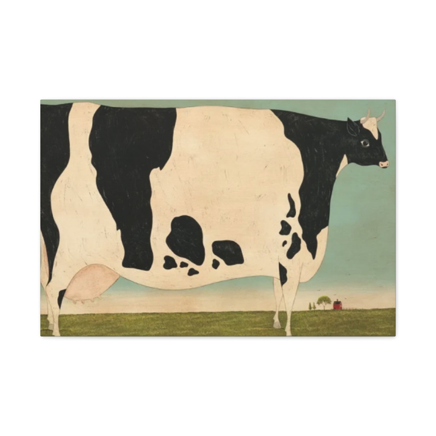 Cow in The Farm Kimble Warren Wall Art & Canvas Prints