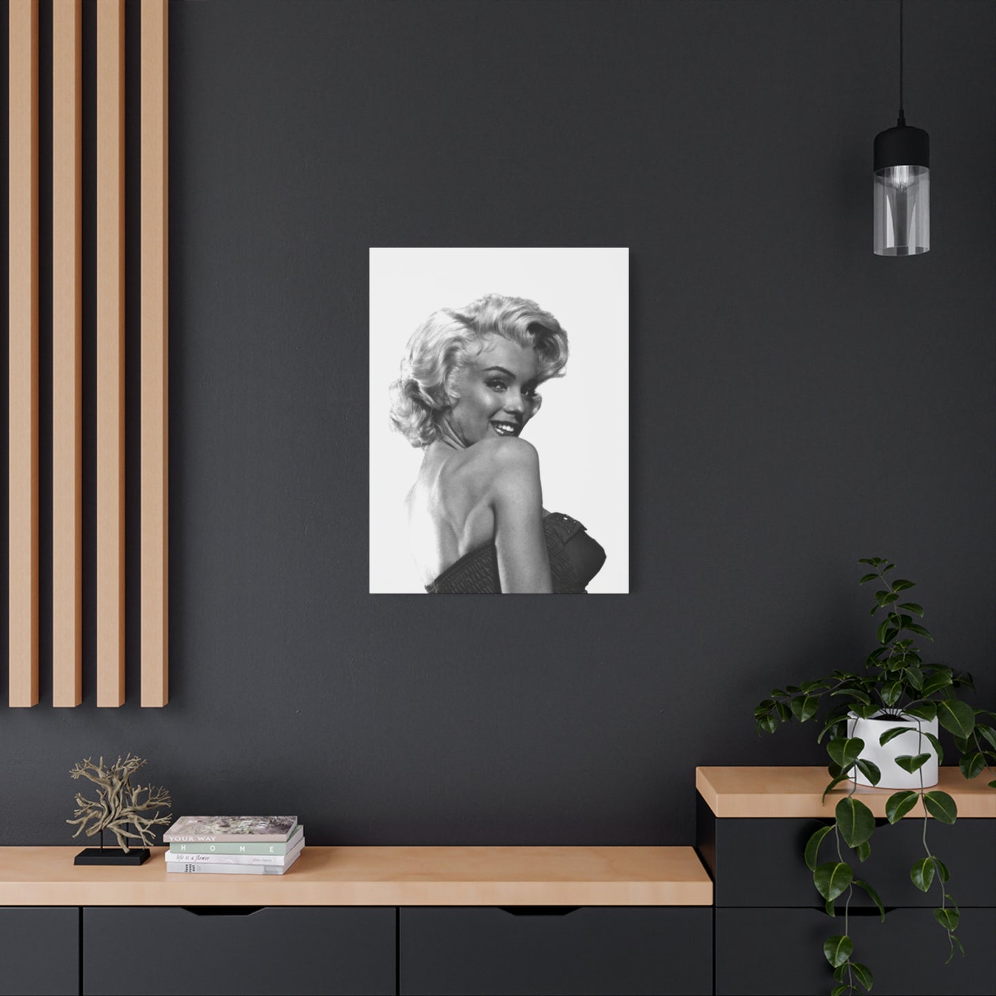 Monochrome Beautiful Marilyn Monroe Candid Wall Art & Canvas Prints