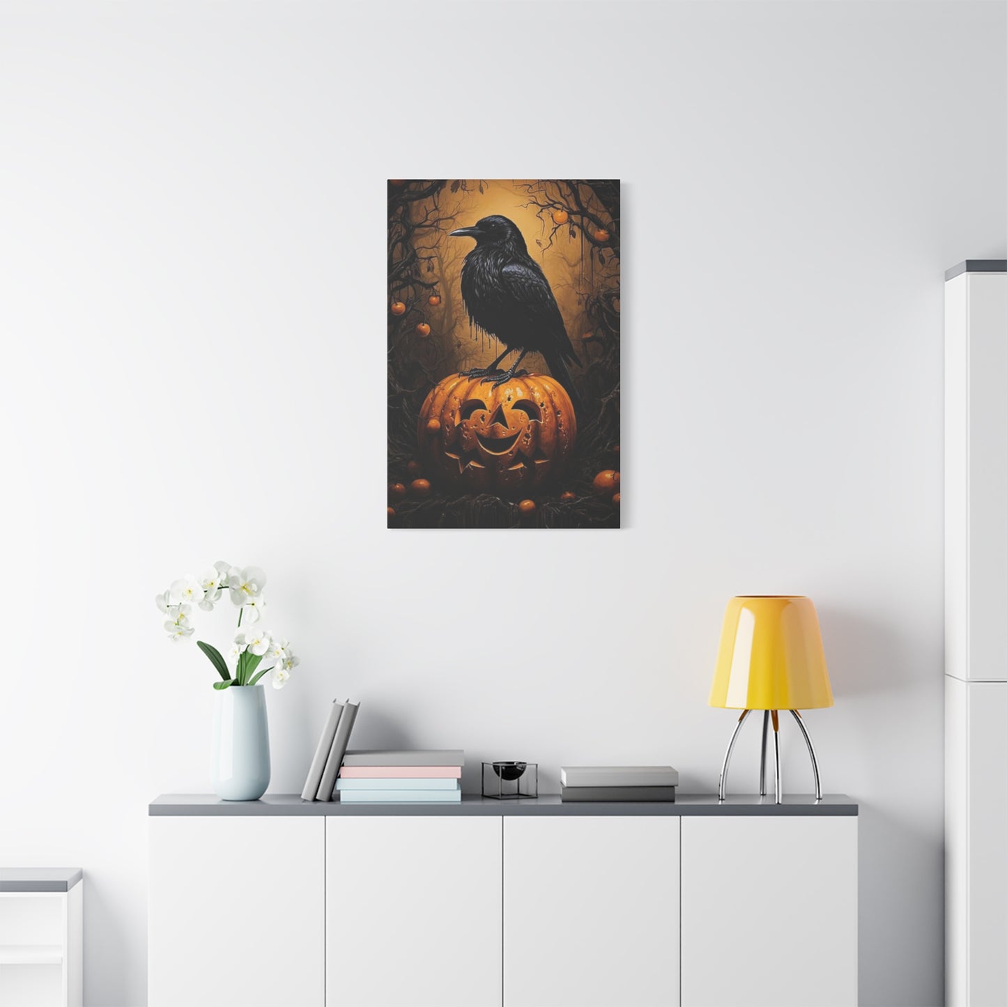 Scary Crow Wall Art & Canvas Prints