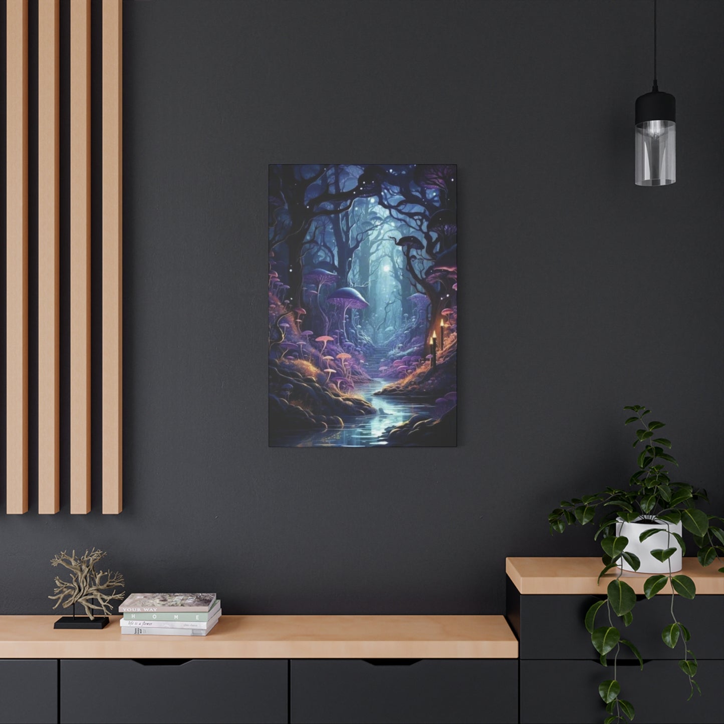 Mushroom Glowing Wildlife Wall Art & Canvas Prints