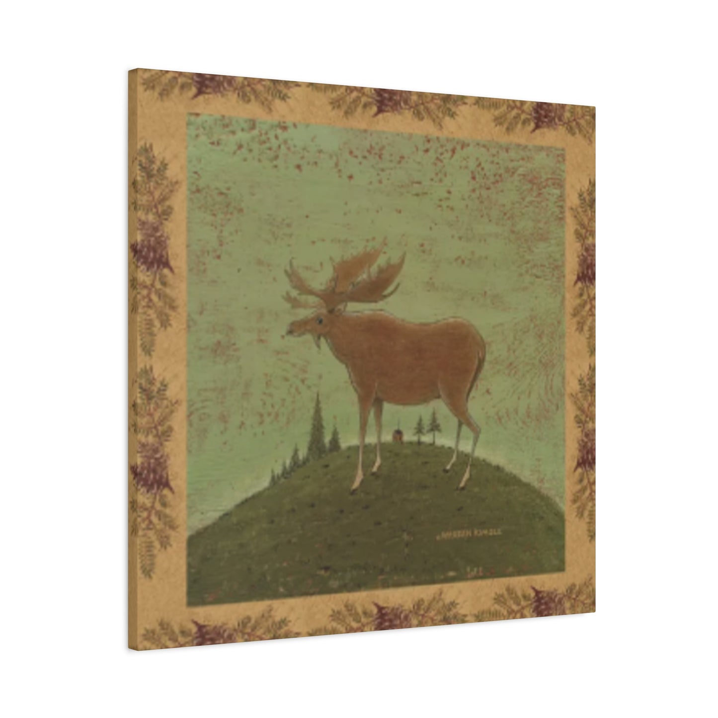 Reindeer Painting Poster Wall Art & Canvas Prints