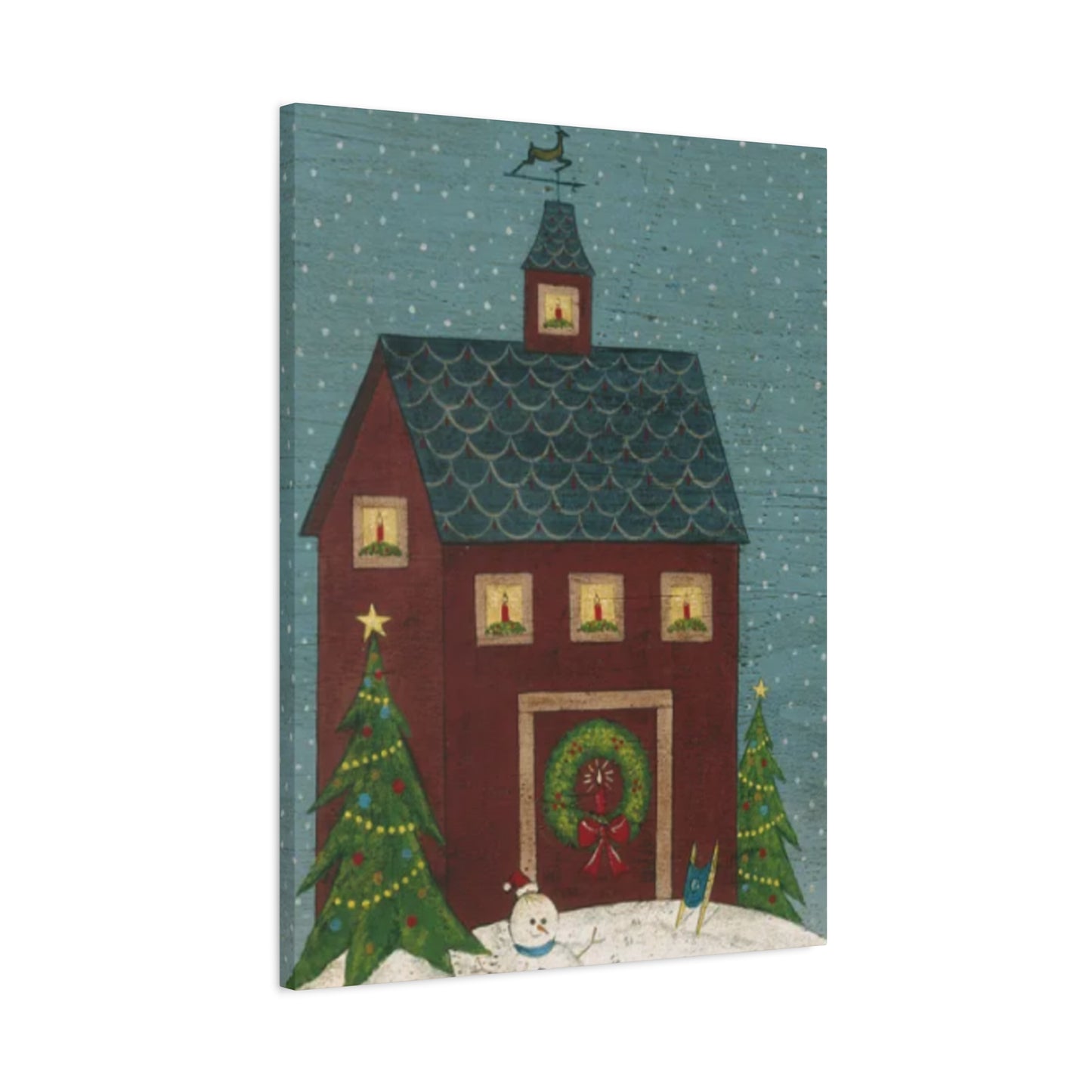 Christmas House Kimble Warren Wall Art & Canvas Prints