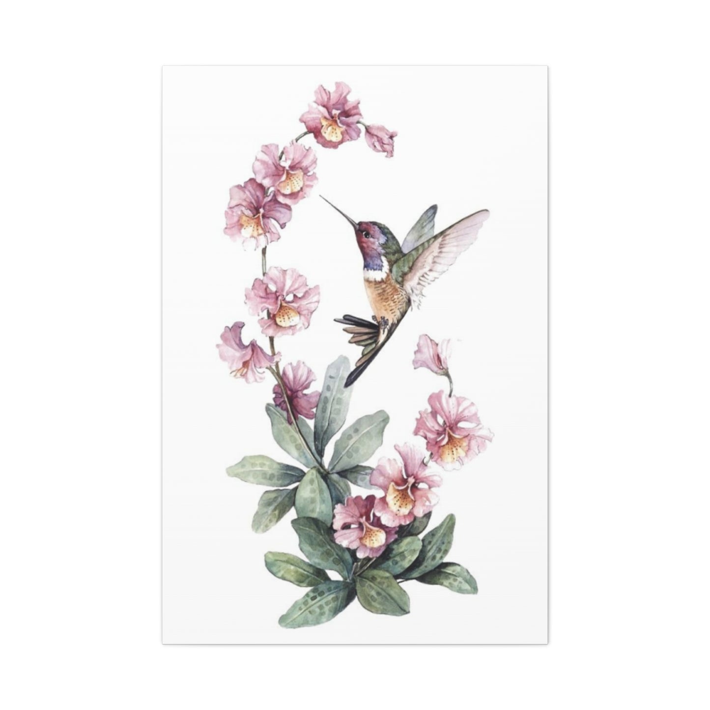 Flying Humming Bird Painting Wall Art & Canvas Prints