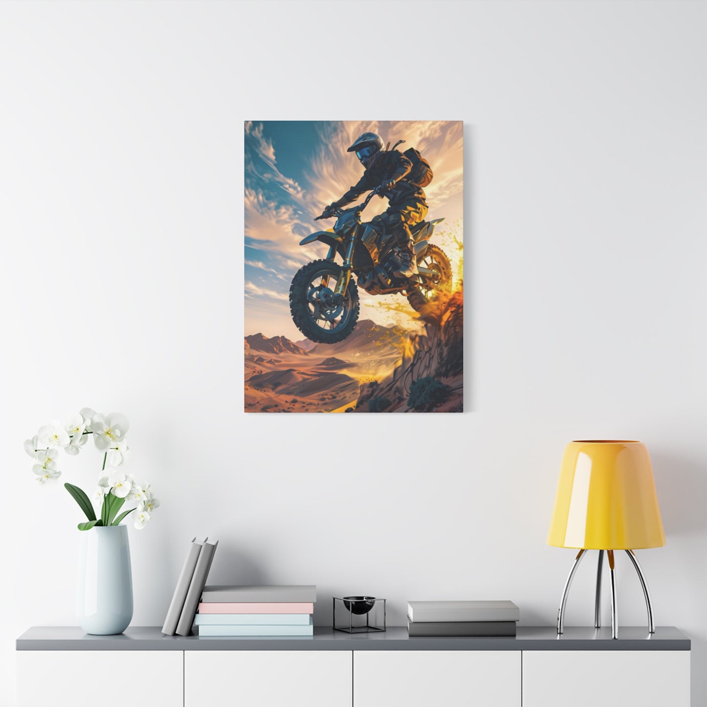 Bike Riding Motorcycle Wall Art & Canvas Prints