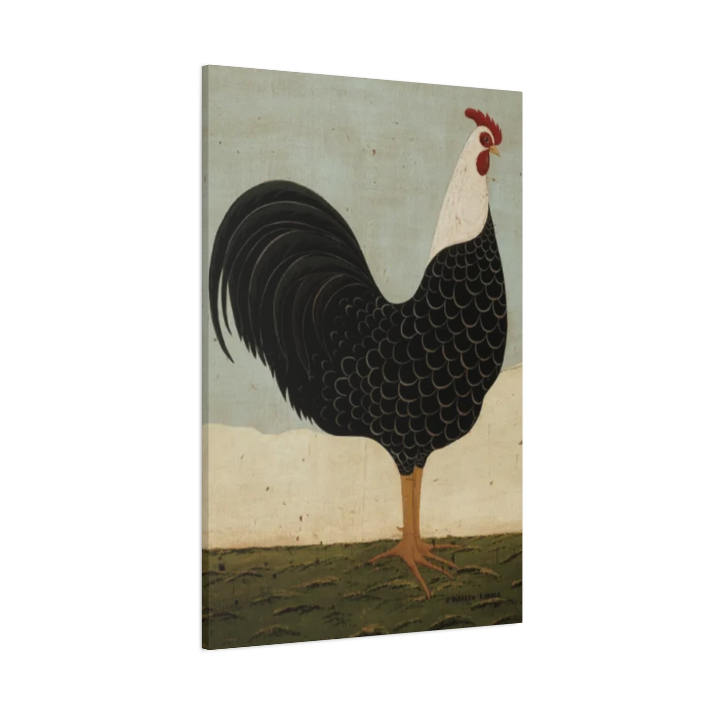 Black Chicken Kimble Warren Wall Art & Canvas Prints