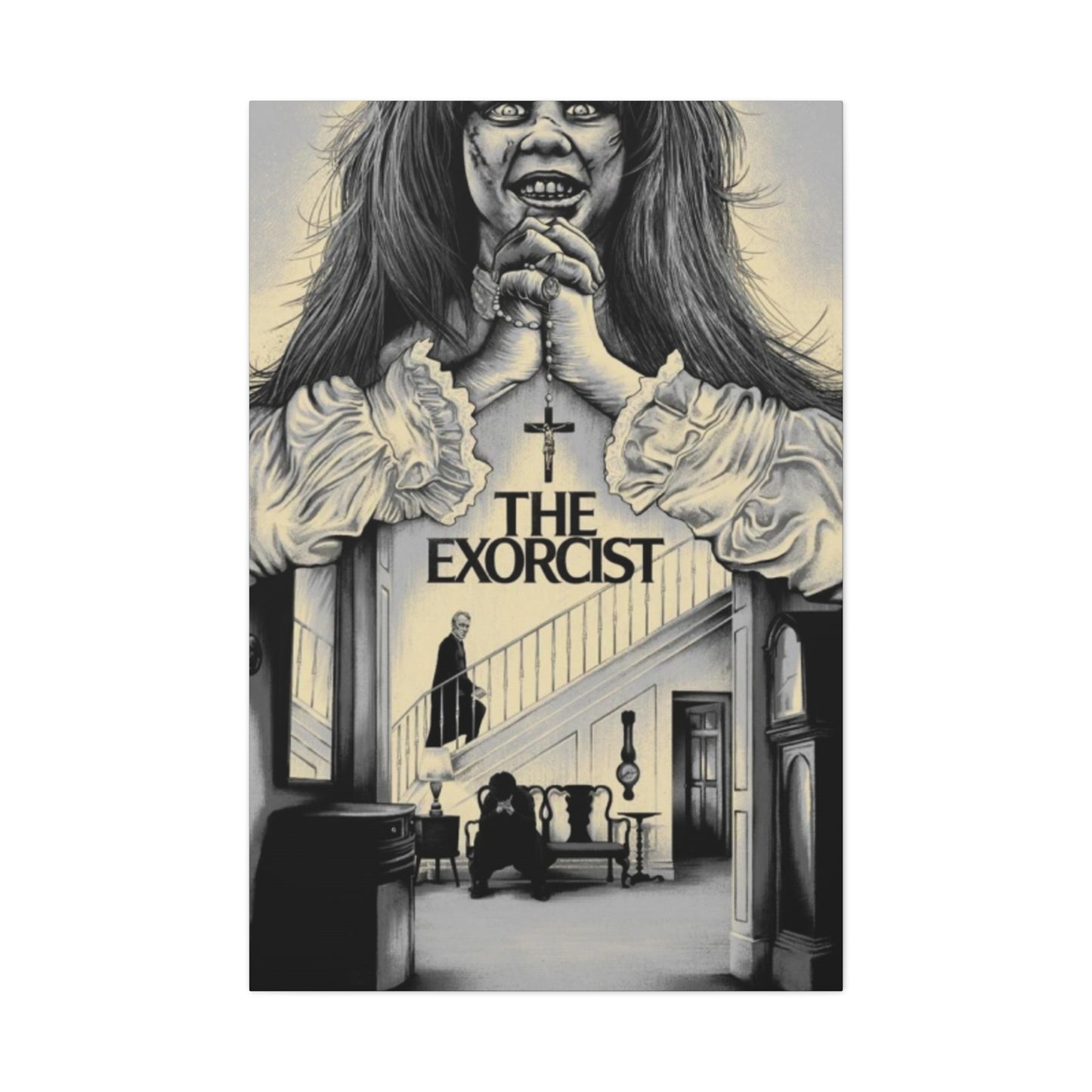 The Exorcist Horror Movie Poster Wall Art & Canvas Prints