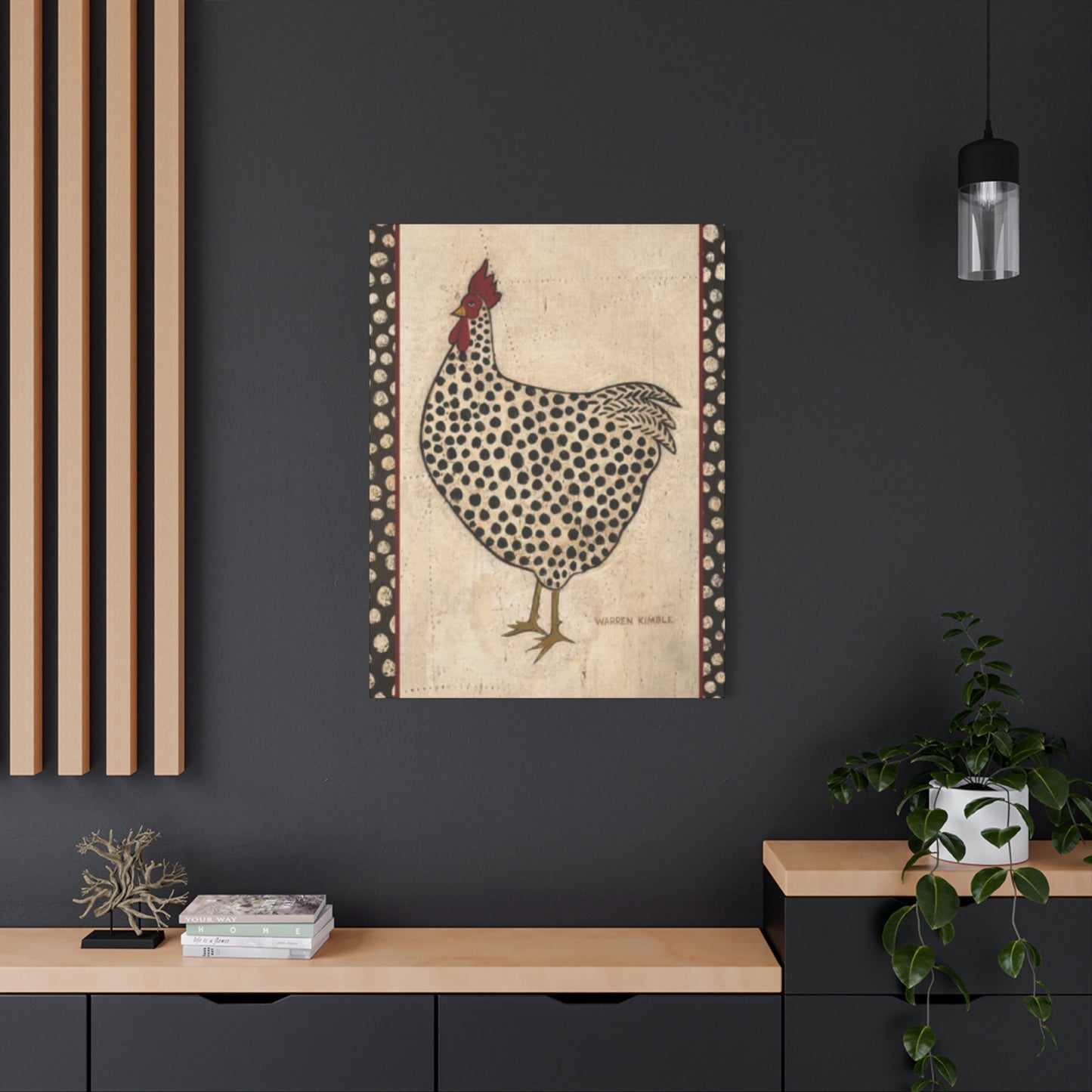 Chicken Drawing Kimble Warren Wall Art & Canvas Prints