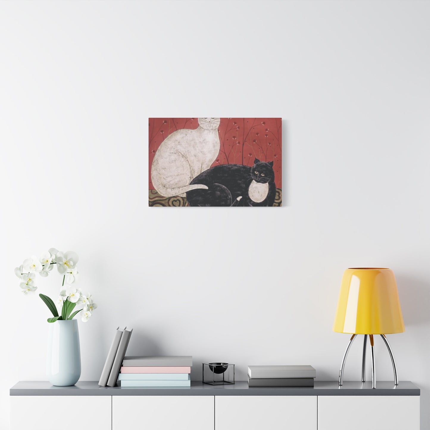 Black & White Cat Kimble Warren Wall Art & Canvas Prints