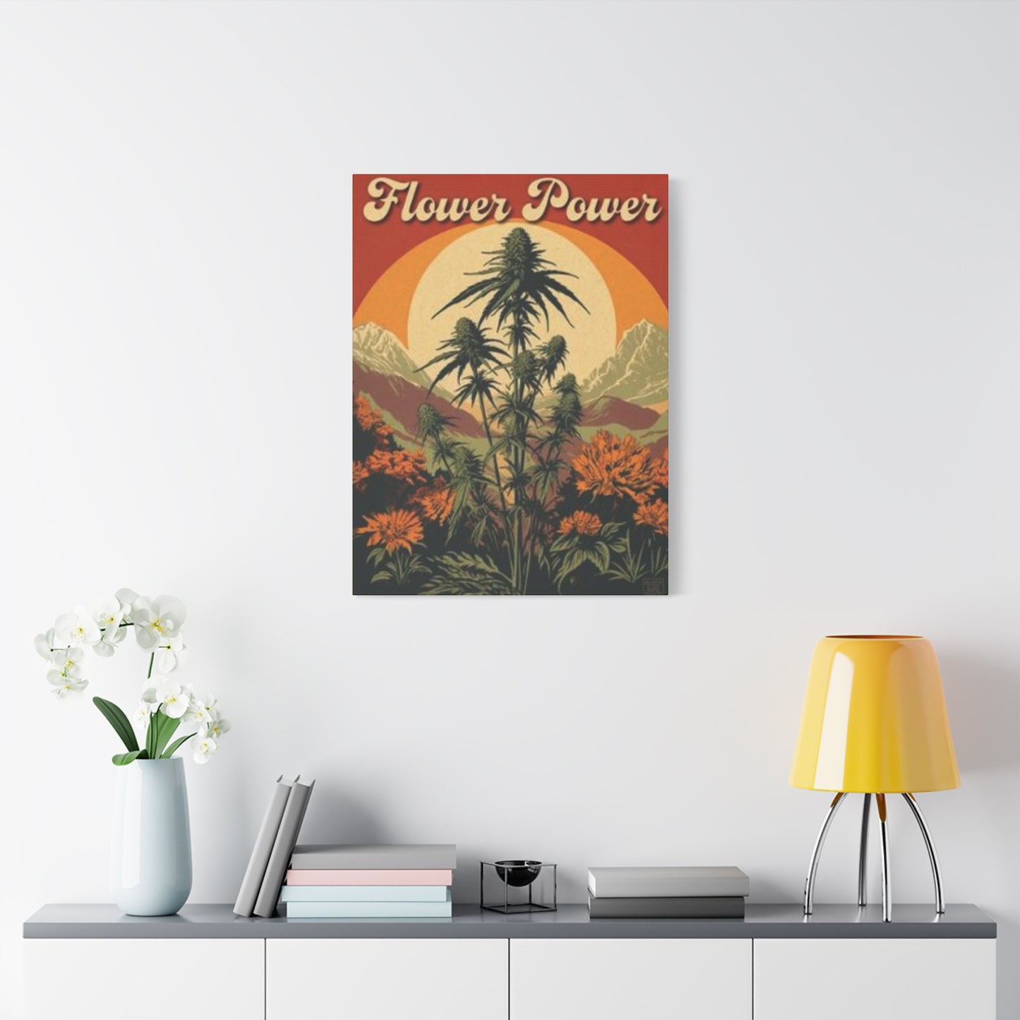 Flower Power Marijuana Wall Art & Canvas Prints