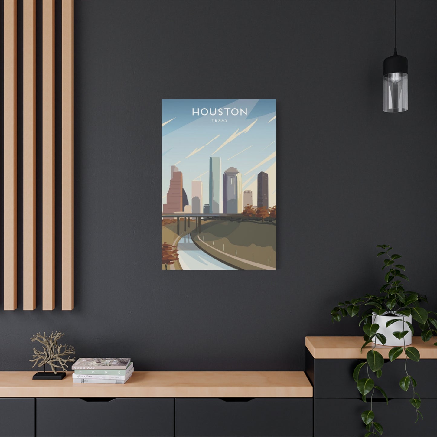 Aesthetic Houston Skyline Wall Art & Canvas Prints