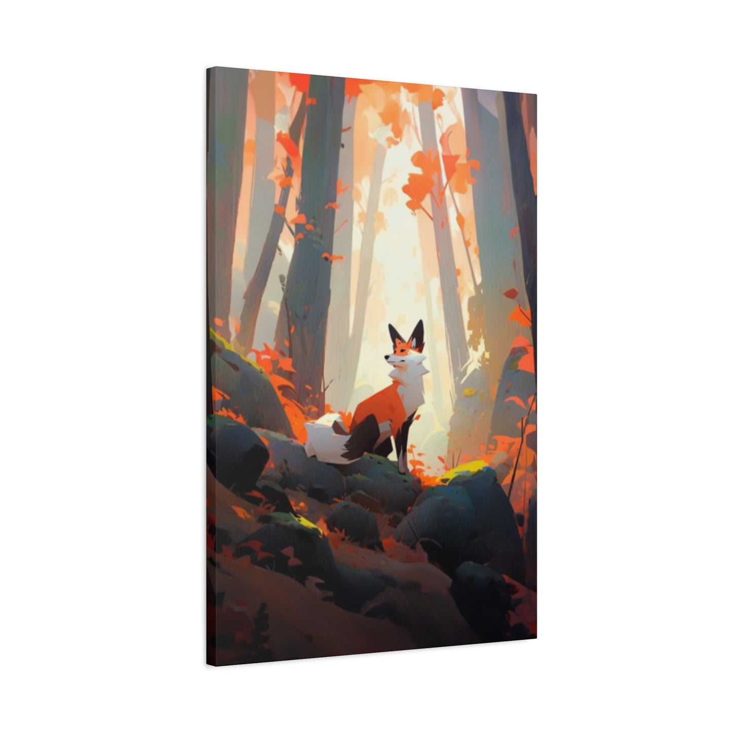 Fox in Forest Wall Art & Canvas Prints