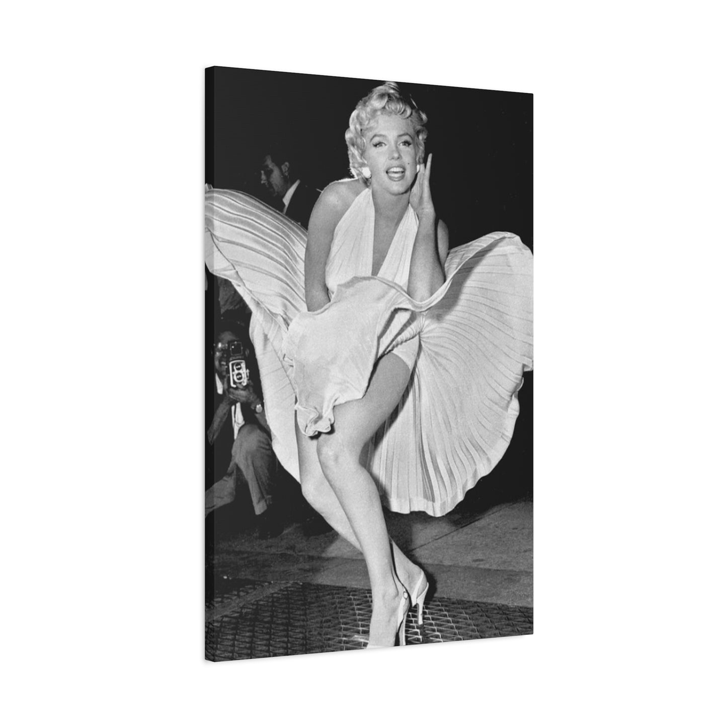 Greyscale Beautiful Marilyn Monroe Candid Photo Wall Art & Canvas Prints